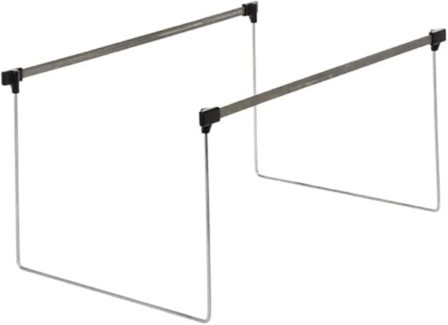 pendaflex actionframe drawer file frames letter - 14 -18 long - steel - stainless steel - 2 / box