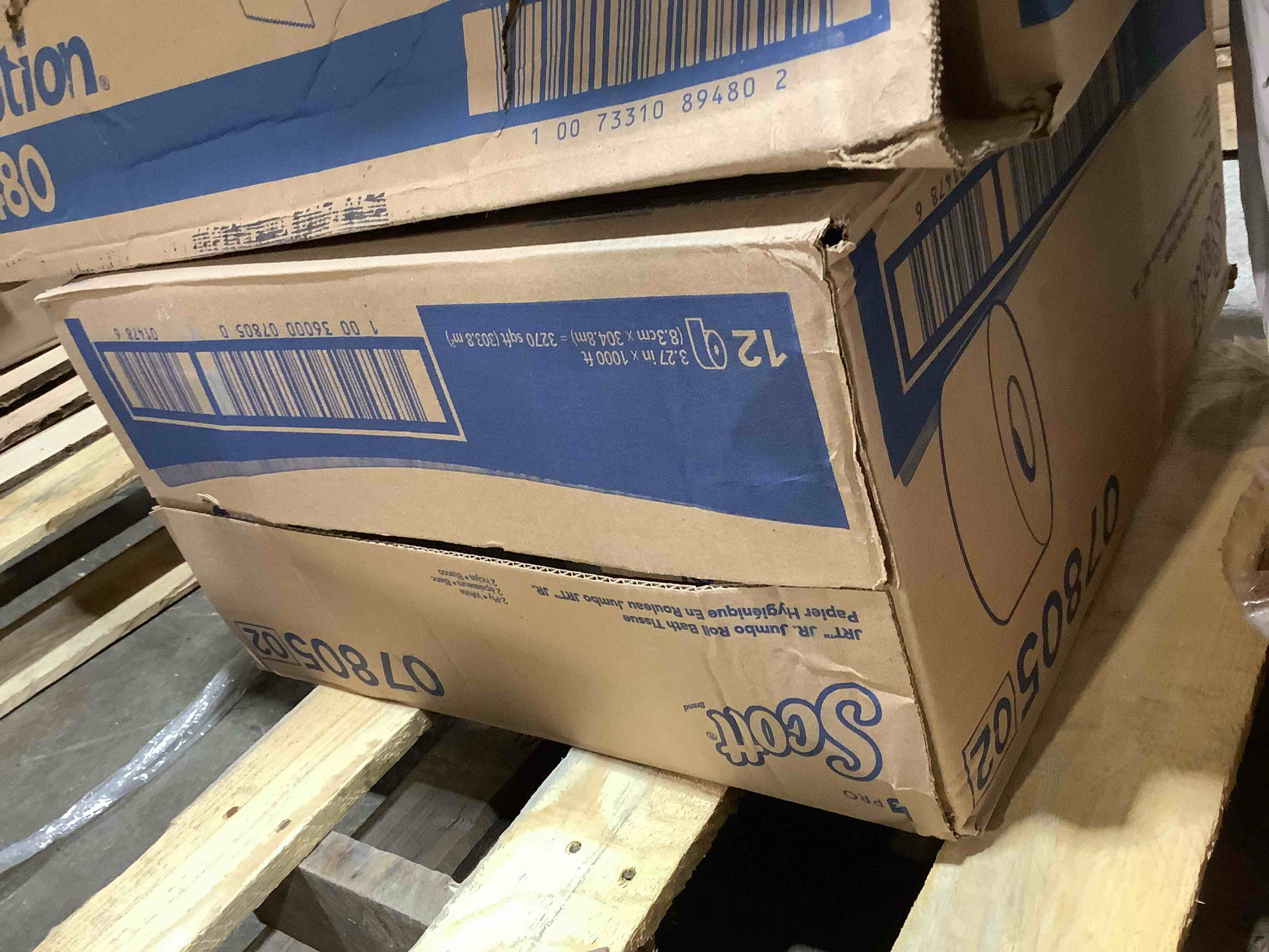 Condition photo showing New/Like New for scott essential jrt bathroom tissue septic safe 2-ply white 1000 ft 12 rolls/carton -kcc07805