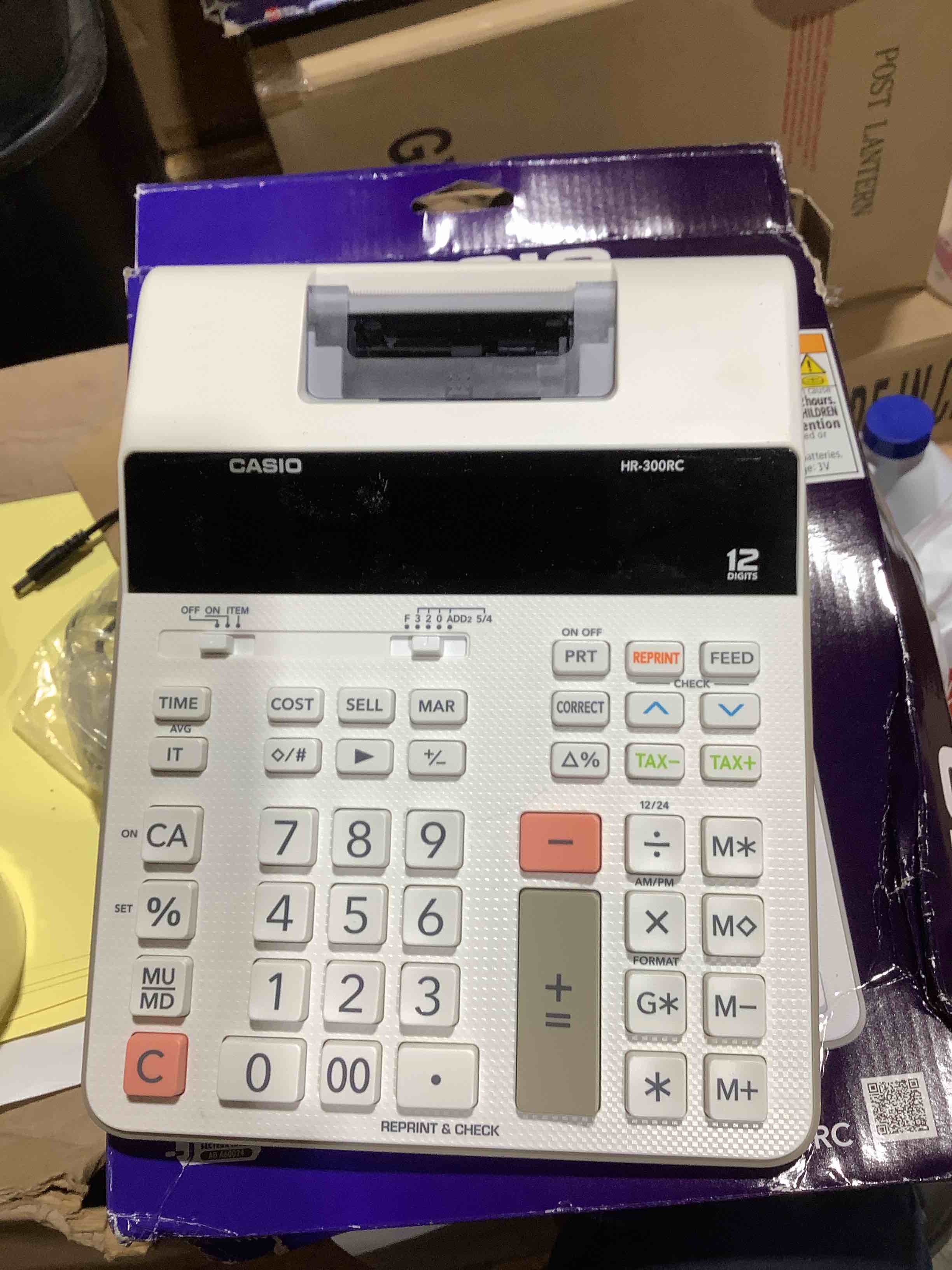 Condition photo showing Good Condition for casio hr-300rc printing calculator