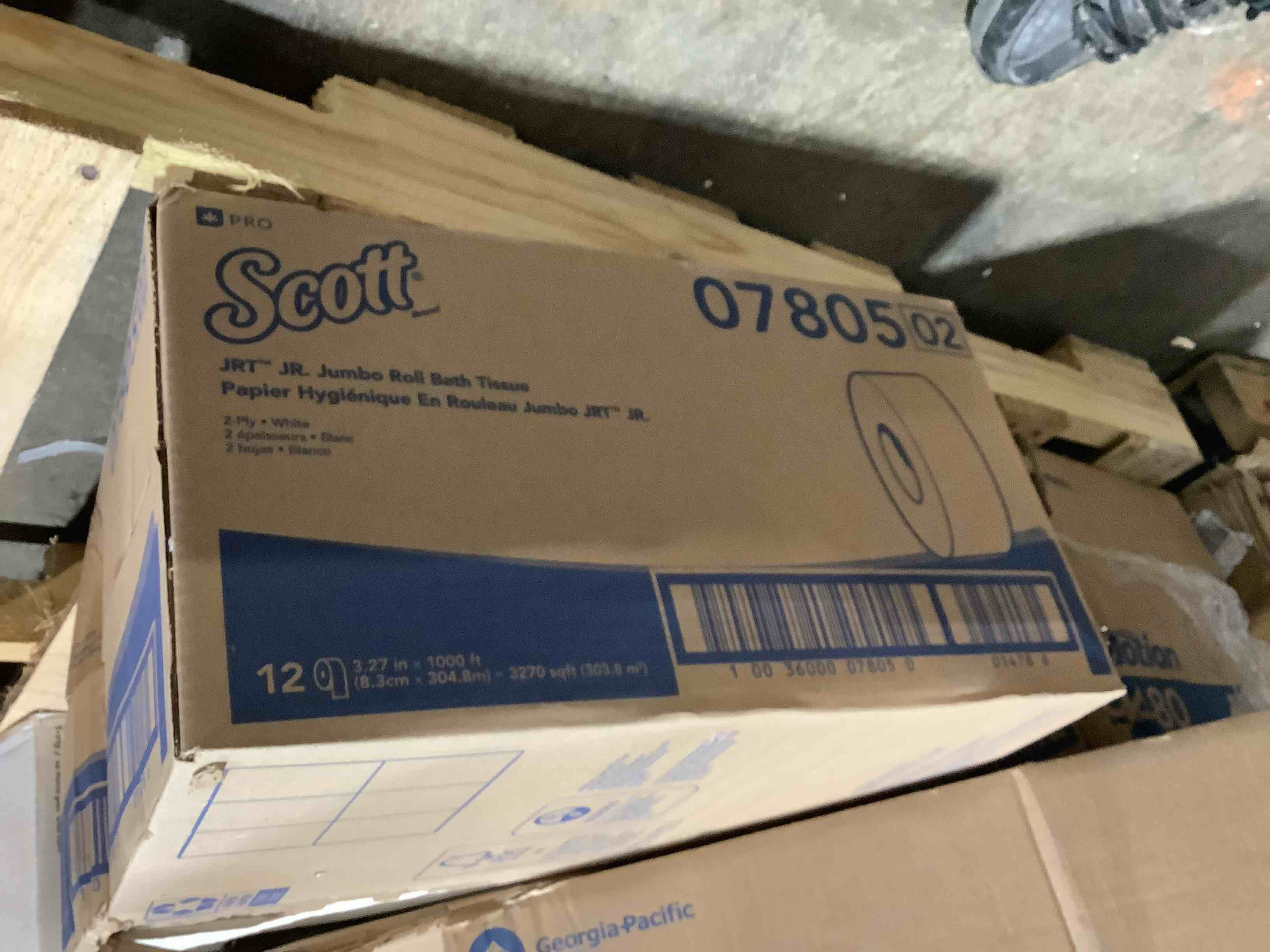 Condition photo showing New/Like New for scott essential jrt bathroom tissue septic safe 2-ply white 1000 ft 12 rolls/carton -kcc07805