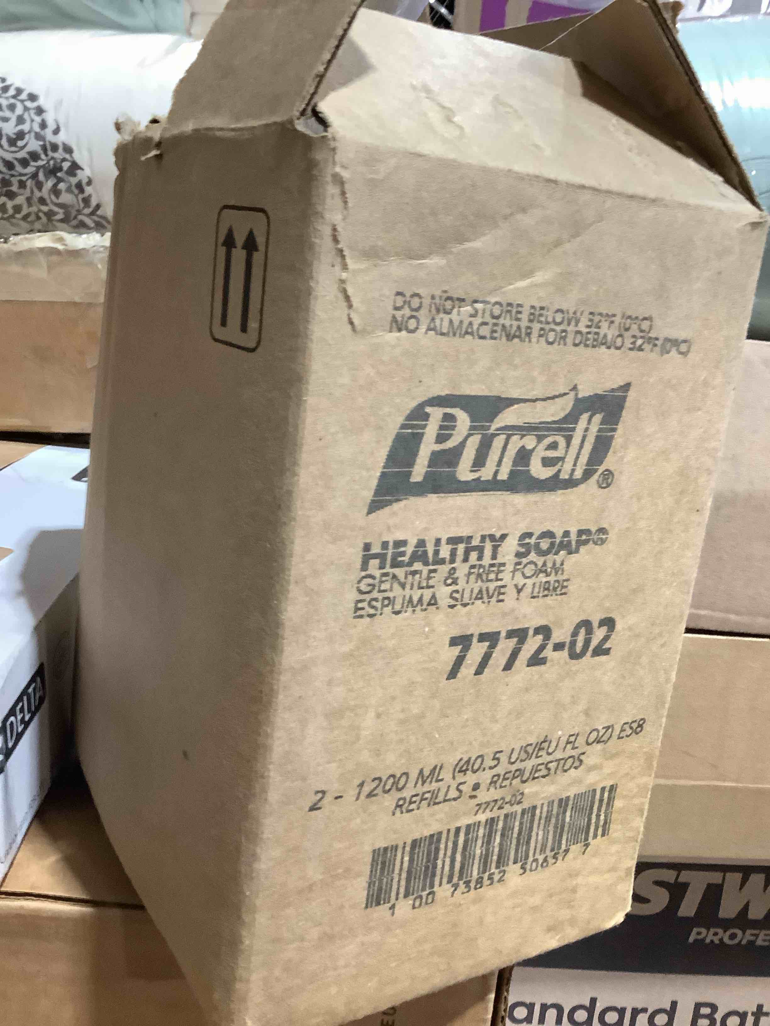 Condition photo showing New/Like New for purell healthcare healthy soap gentle & free foam es8 refill fragrance-free 1 200 ml 2/carton