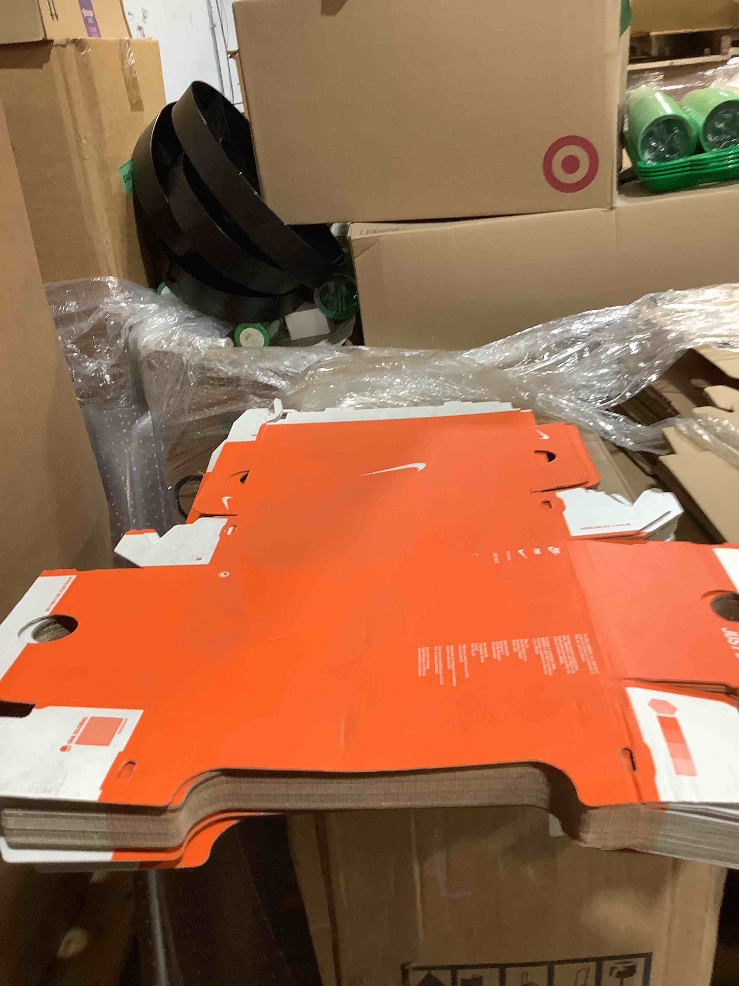 Condition photo showing Good Condition for nike original orange shoe boxes, 11.5" x 7" x 4"