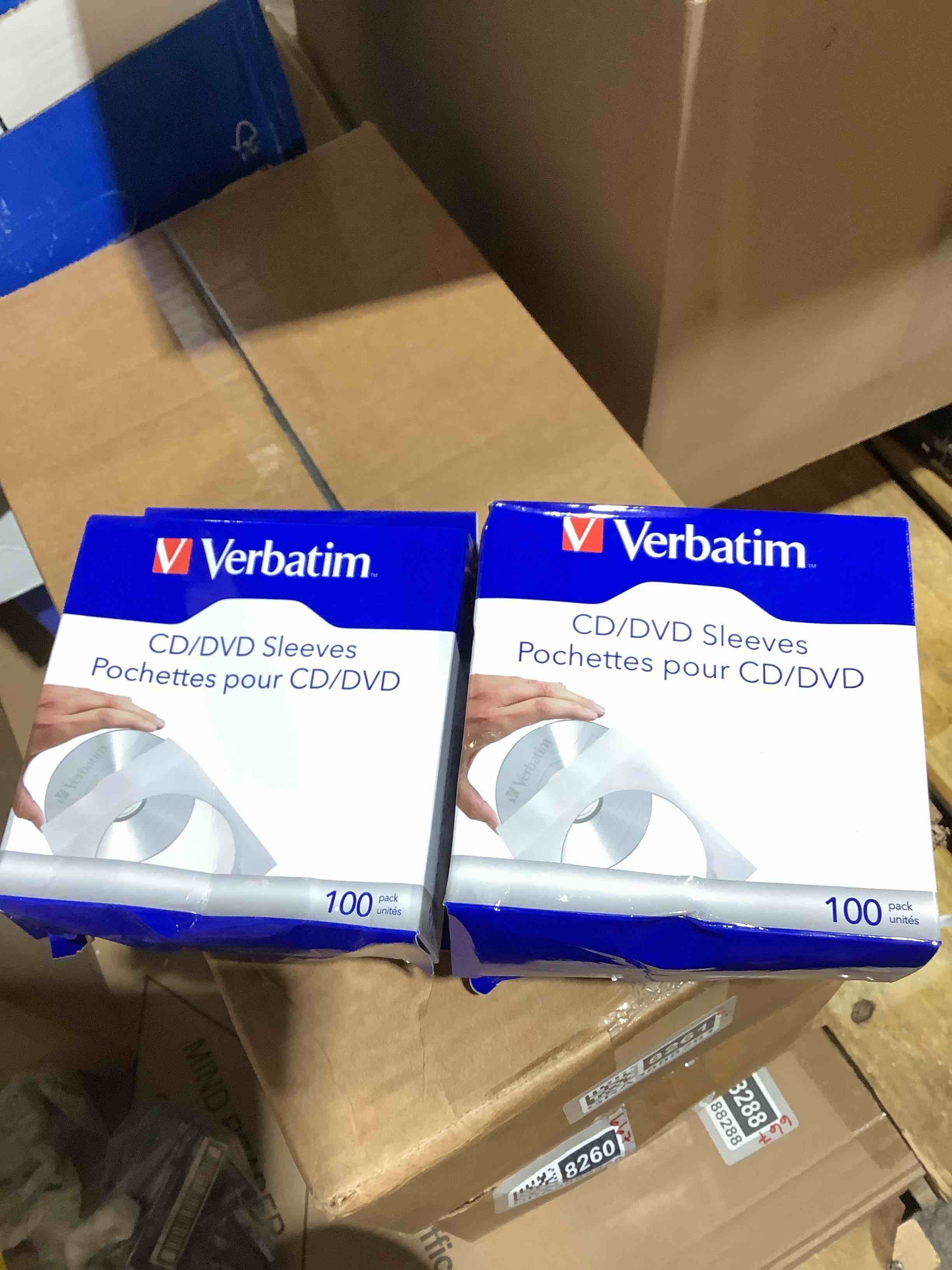 Condition photo showing Good Condition for verbatim® cd/dvd paper storage sleeves  white  box of 100 sleeves, 2 count