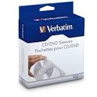 verbatim® cd/dvd paper storage sleeves white box of 100 sleeves, 2 count