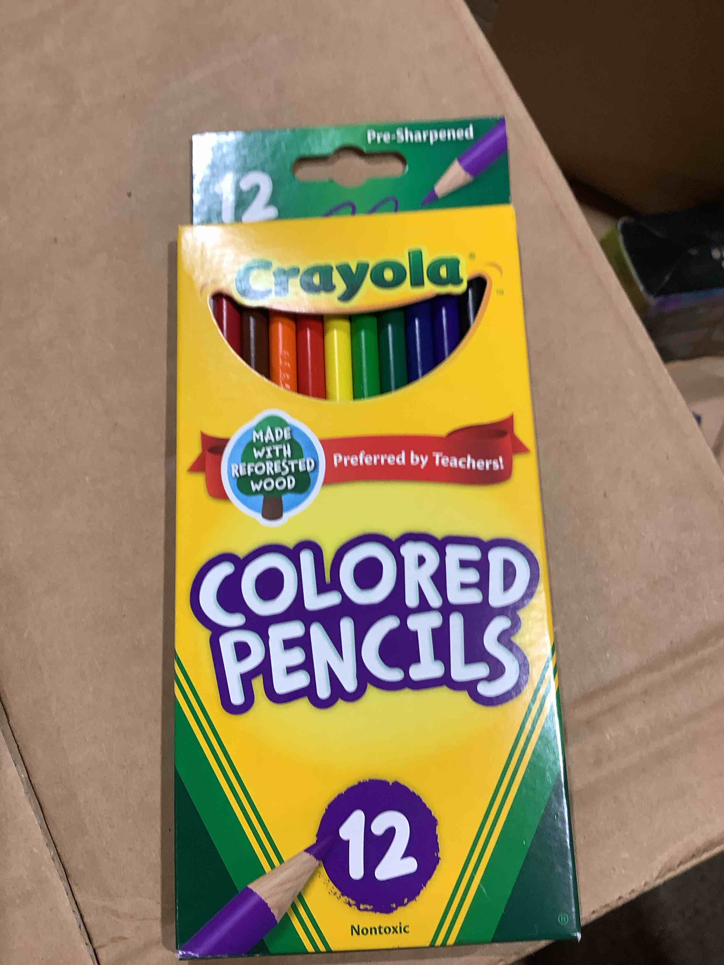 Condition photo showing New/Like New for crayola 12ct kids pre-sharpened colored pencils