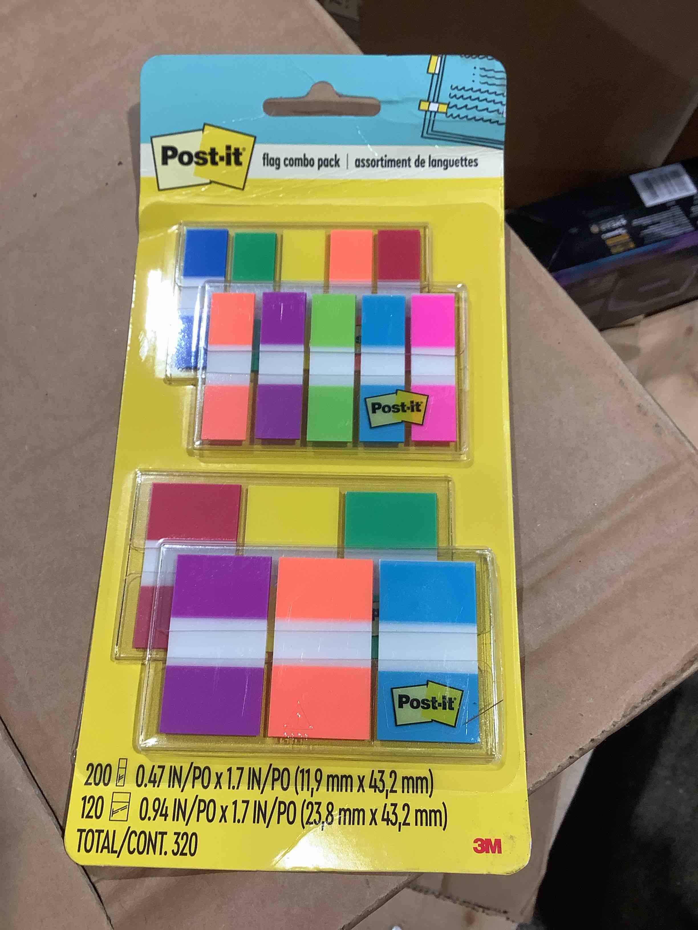 Condition photo showing New/Like New for post-it flags dispenser combo pack multicolor 320 flags