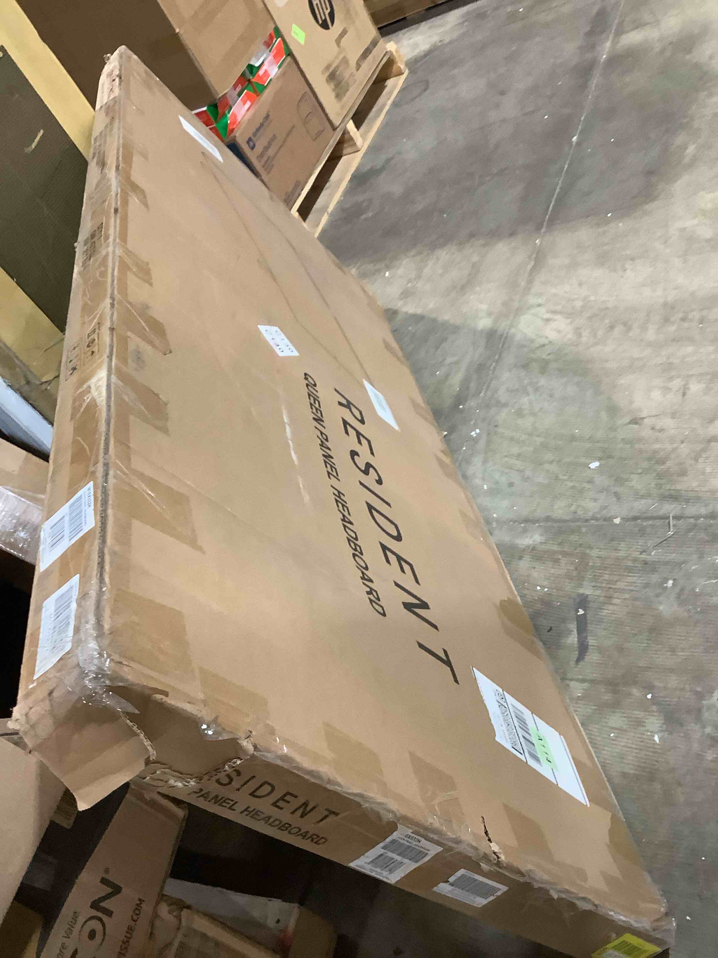 Condition photo showing Good Condition for nectar bamboo headboard only - queen - walnut - attachable to bamboo bed  eadboard only