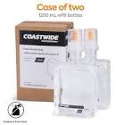 coastwide j-series foam hand soap fragrance-free 1200 ml 2/carton (cwjsr-frg)