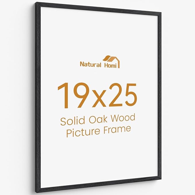 25" x 19" Glass Black Picture Frame 