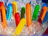 box of 150 trorzt by pip electrolyte freeze pop- mixed flavor pack blue lemonade- lime- tropical punch- orange- wild berry. qty: 150eax90ml