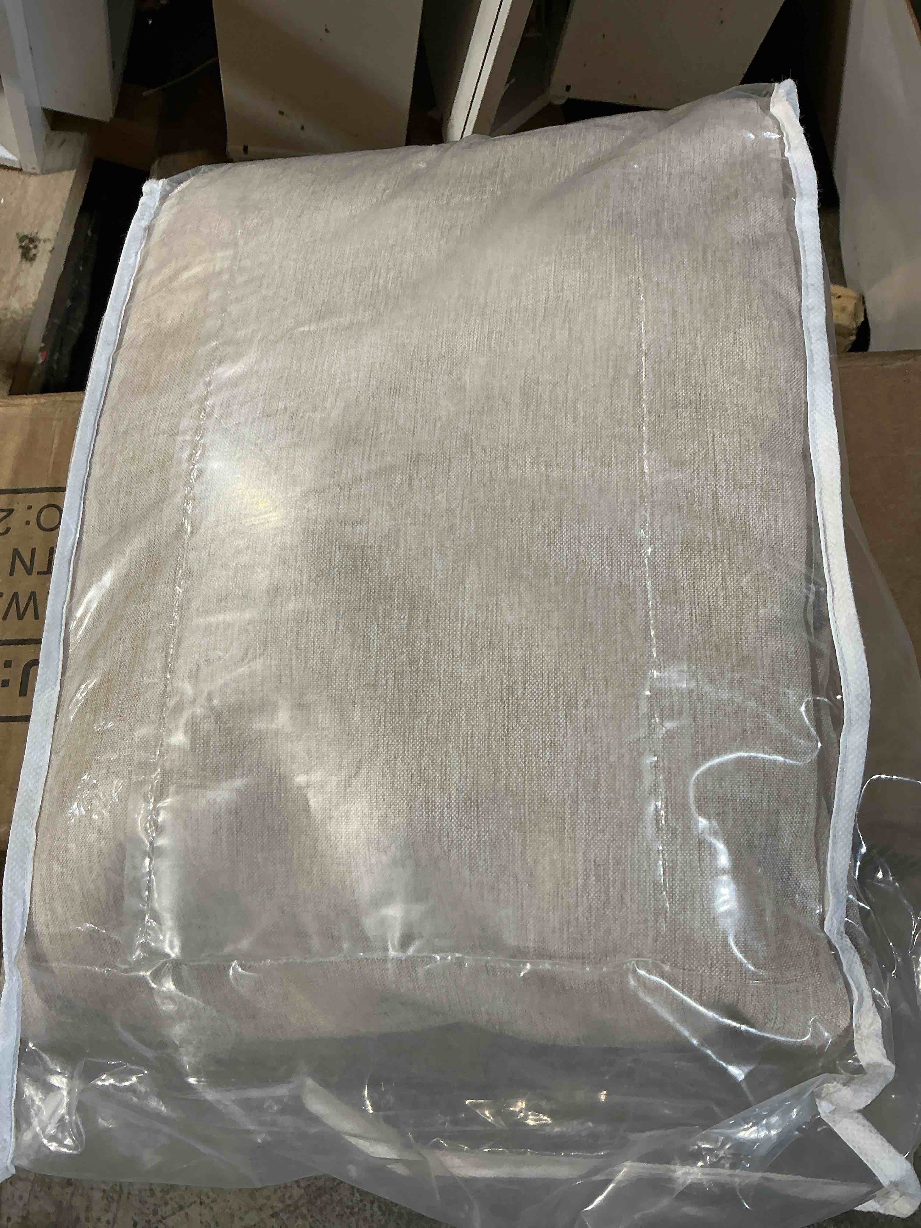 Condition photo showing New/Like New for beige linen curtains 84 inch length pinch pleated 2 panels for living room bedroom apricot oatmeal semi sheer window curtain boho neutral back tab pinch pleat drape with rings hooks 84 inches long