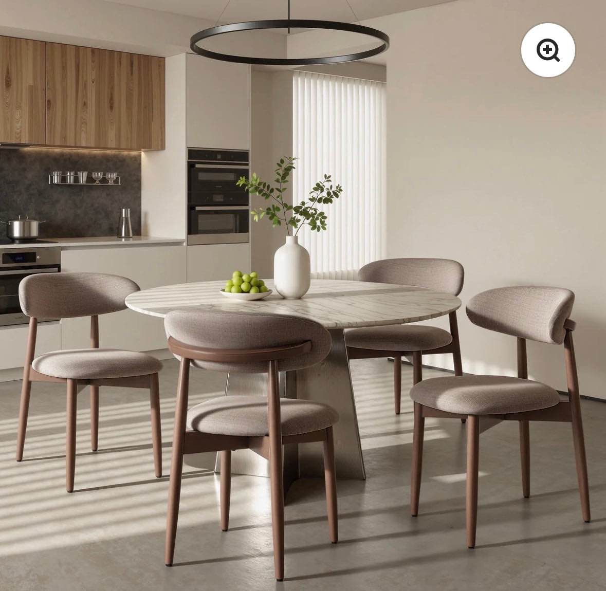 upholstered dining chairs set modern fabric kitchen chairs beige set of 2