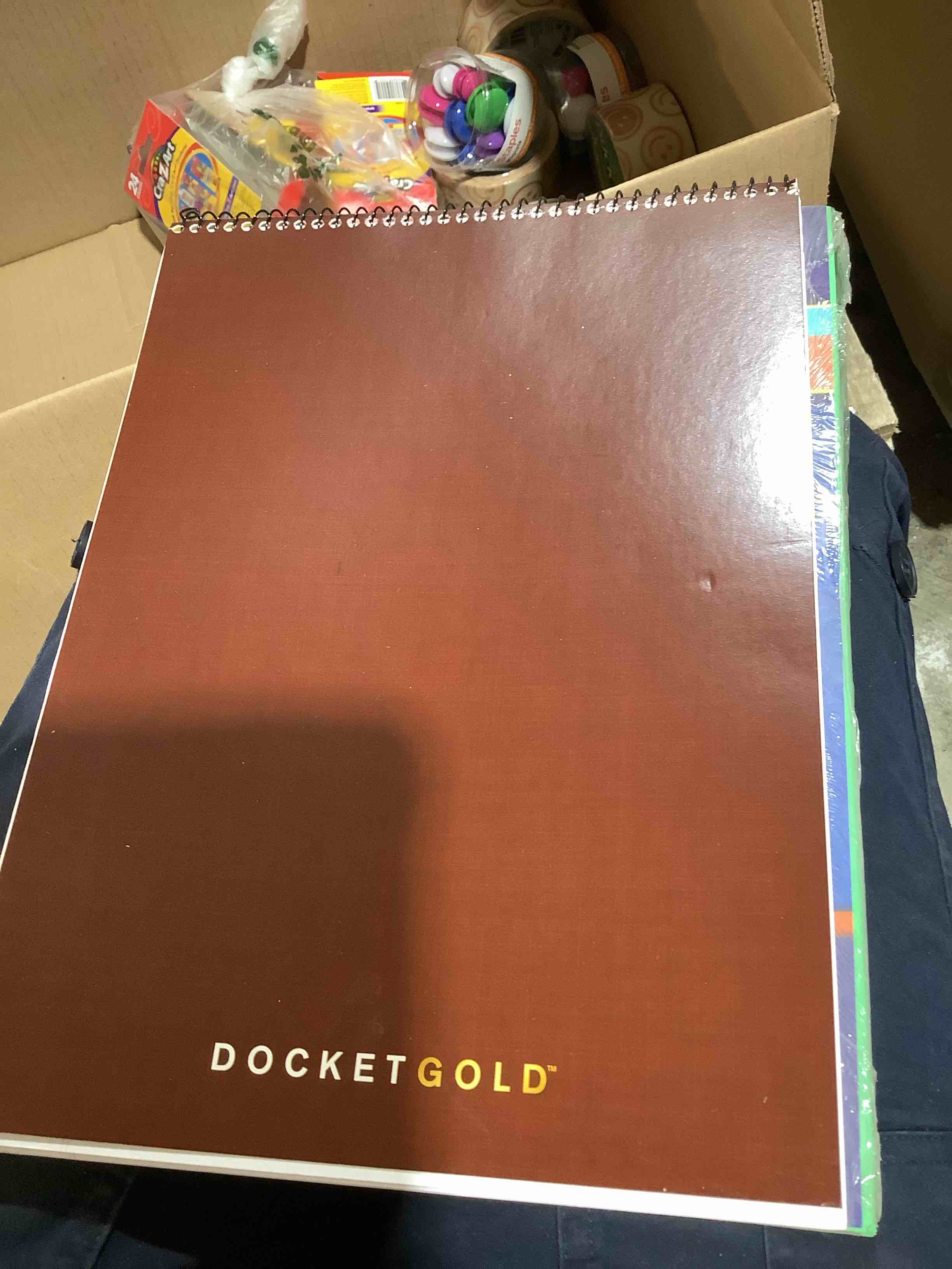 Condition photo showing Good Condition for tops business forms docket gold planner and project planner college black 8.5 x 11.75 70 sheets