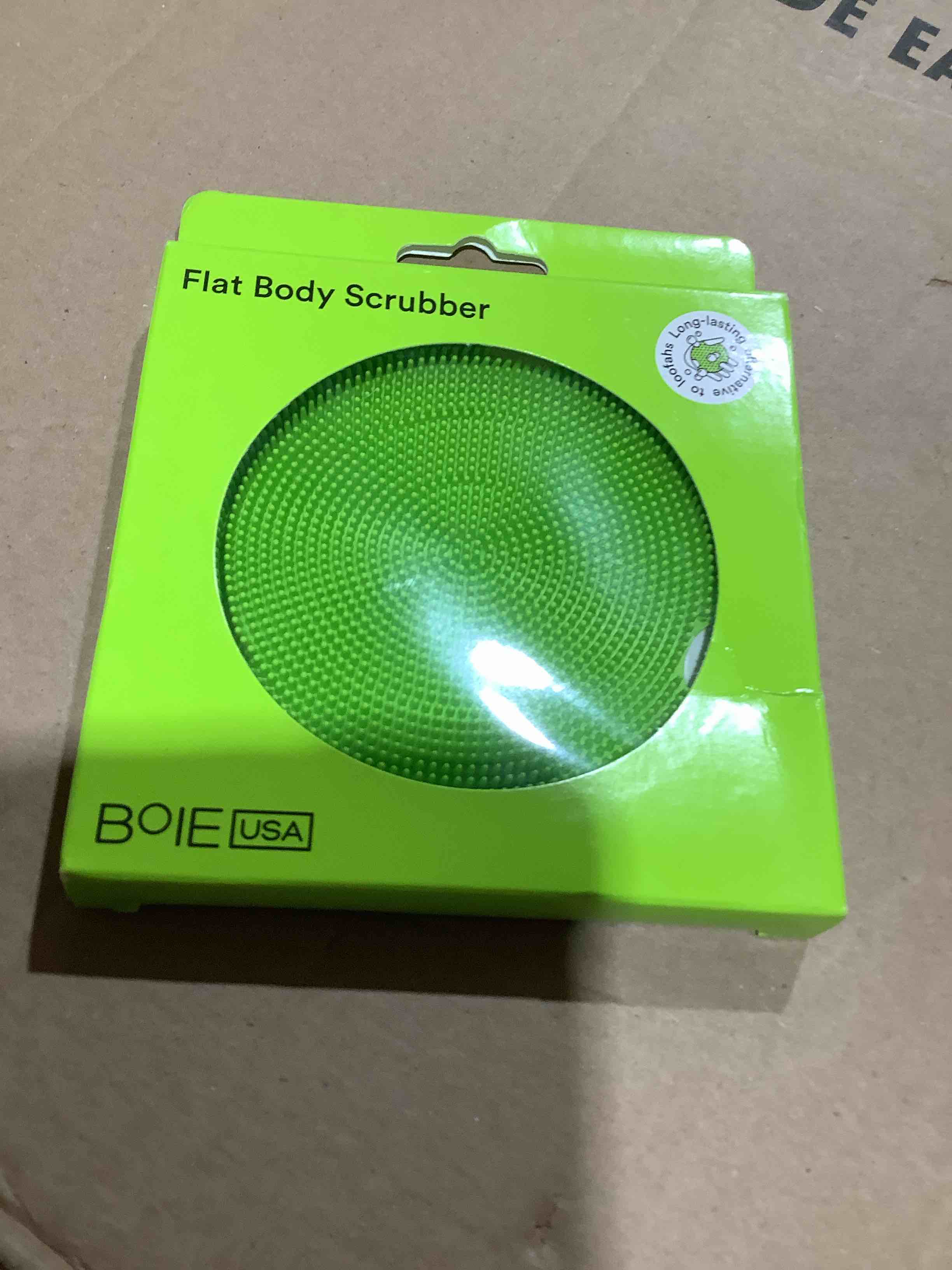 Condition photo showing New/Like New for boie usa bath scrubber - green