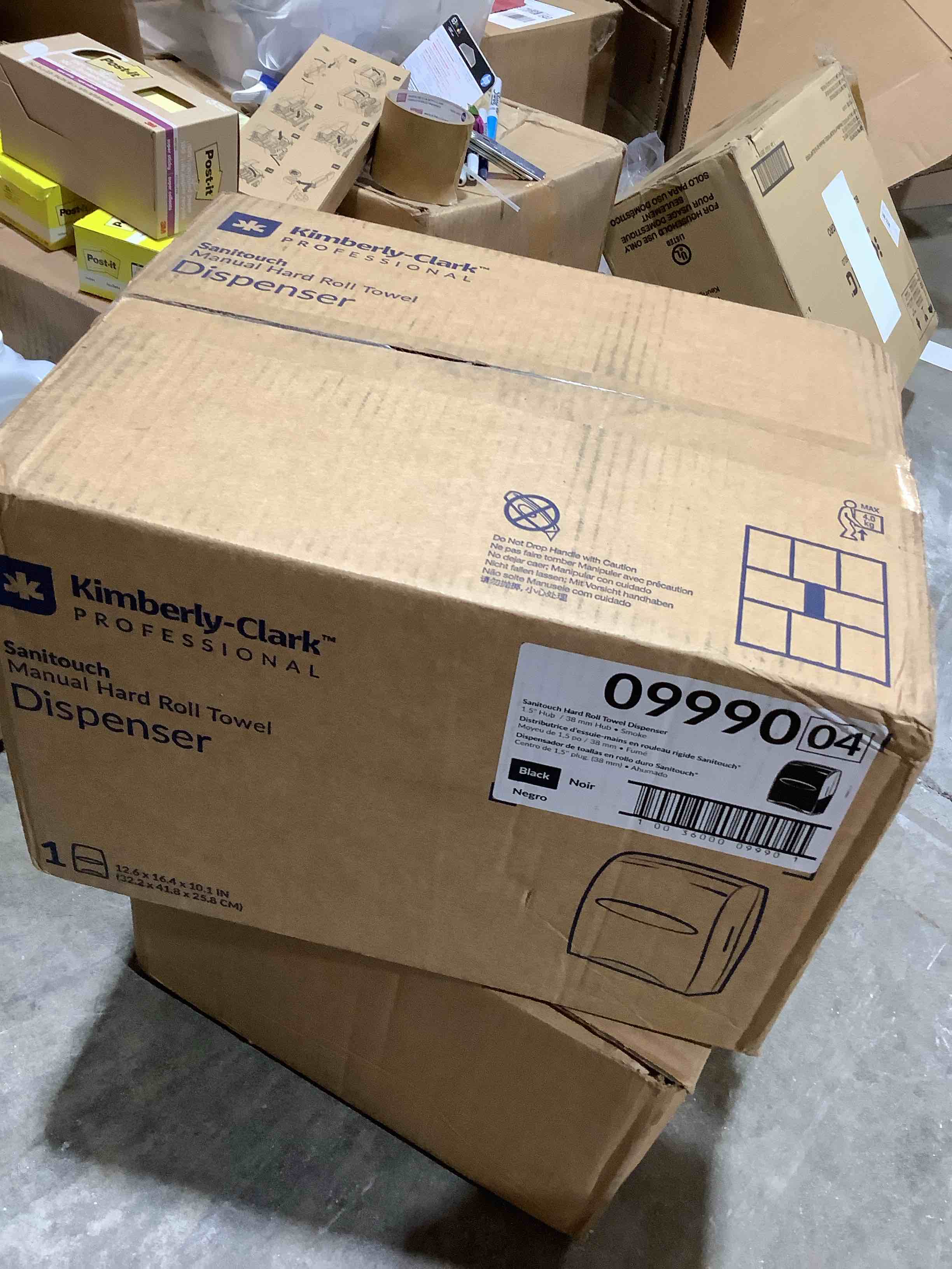 Condition photo showing New/Like New for kimberly-clark professional* sanitouch hard roll towel disp 12.63 x 10.2 x 16.13 smoke -kcc09990