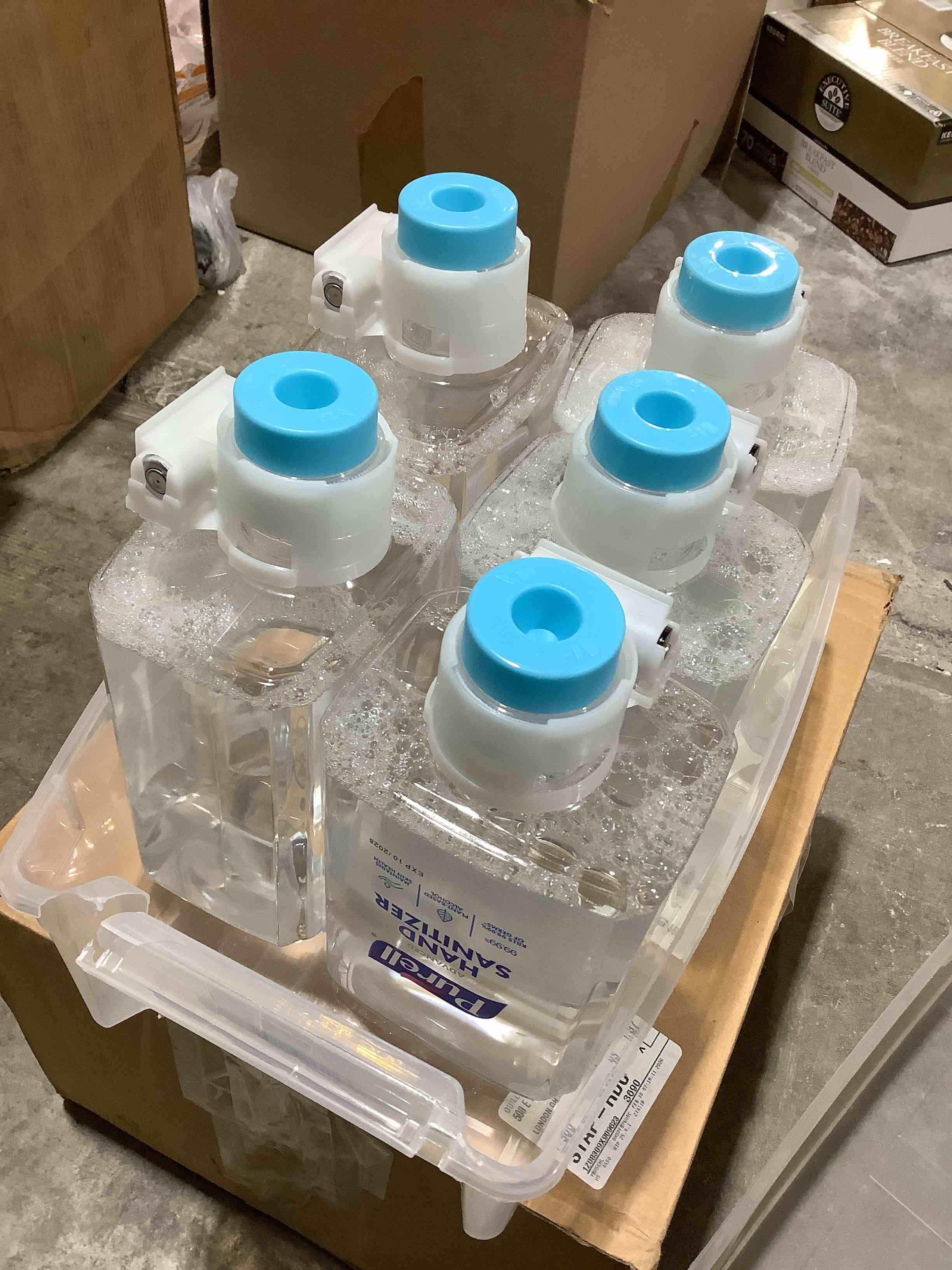 Condition photo showing New/Like New for advanced hand sanitizer foam  for es10 automatic dispenser  1 200 ml refill  citrus scent, 5 count