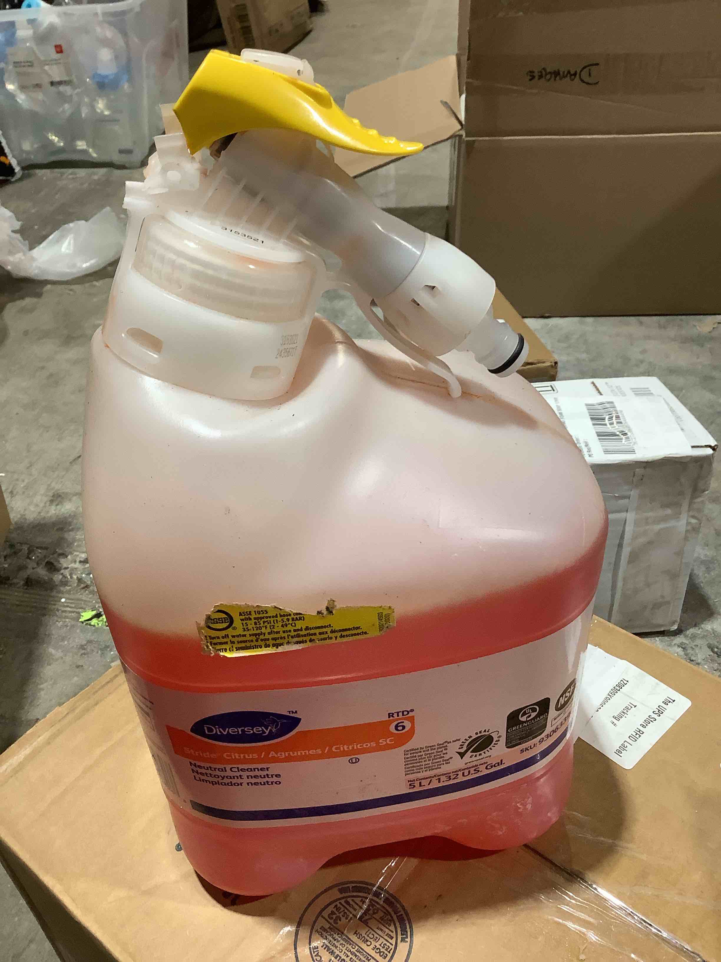 Condition photo showing Good Condition for diversey stride citrus neutral cleaner, 1.32 gallon