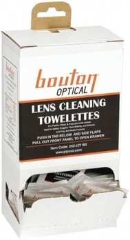 protective industrial products safety glasses bouton optical white lens cleaning towelette dispenser