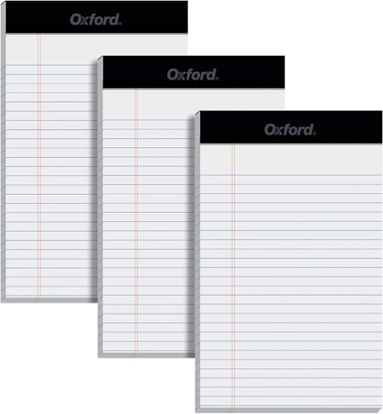 tops the legal pad writing pads 12 pack jr. legal rule 50 sheets 5 x 8 in. white (7500)