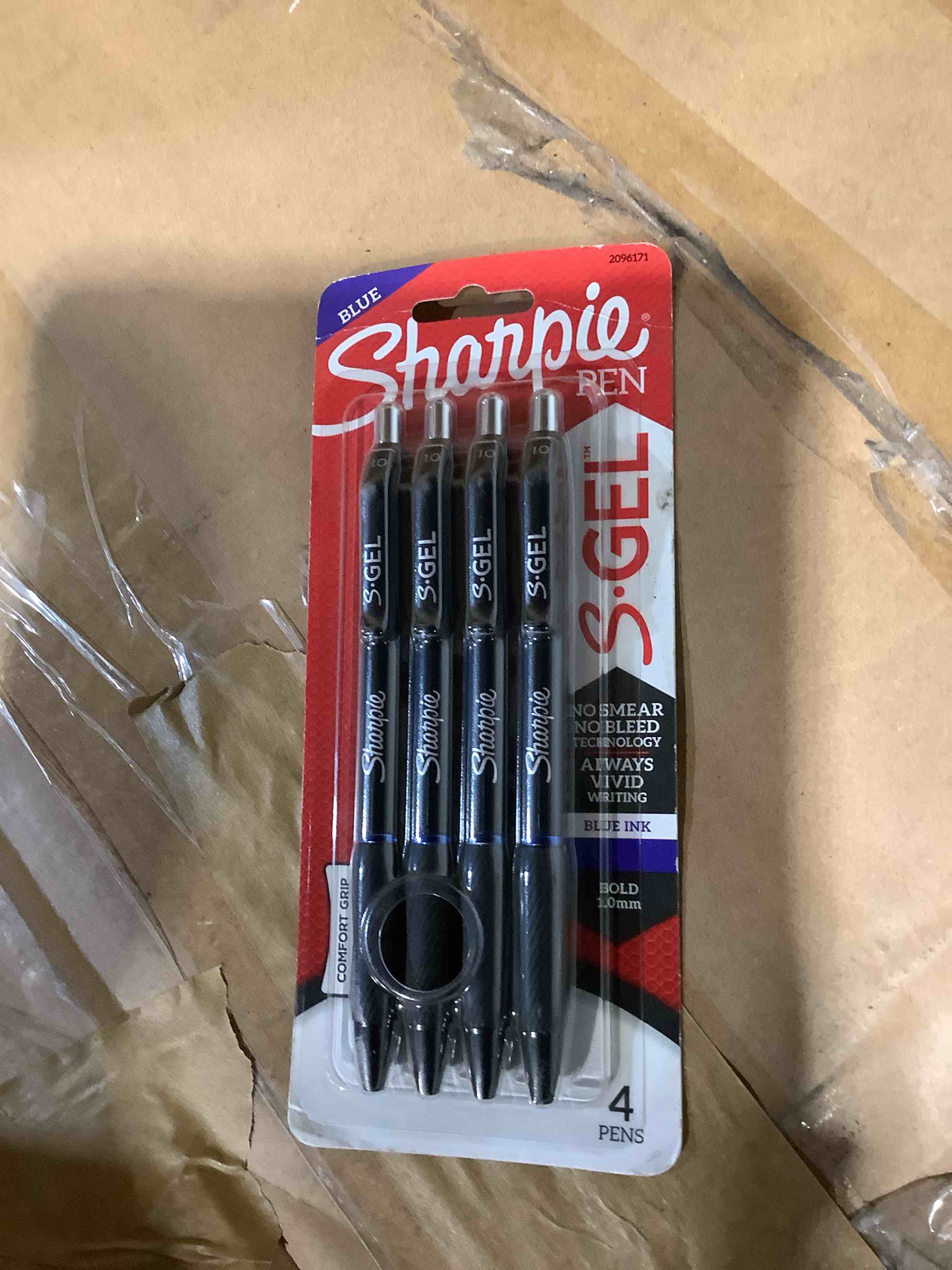 Condition photo showing New/Like New for sharpie s-gel retractable gel pen bold point blue ink 4/pack (2096171)