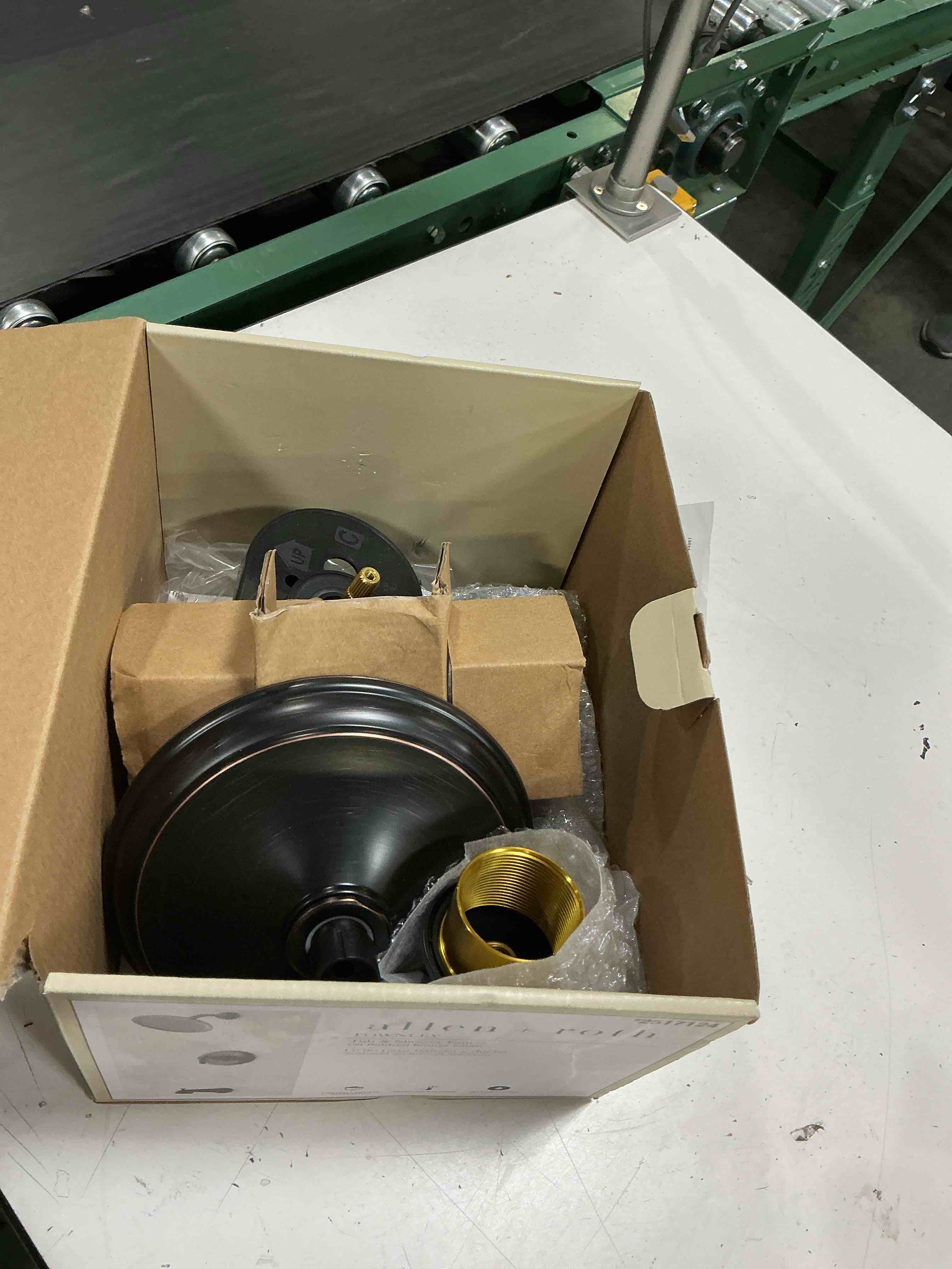Condition photo showing As Is for delta faucet woodhurst 14 series single-handle tub and shower trim kit, shower faucet with single-spray touch-clean shower head, venetian bronze t14432-rb (valve not included)