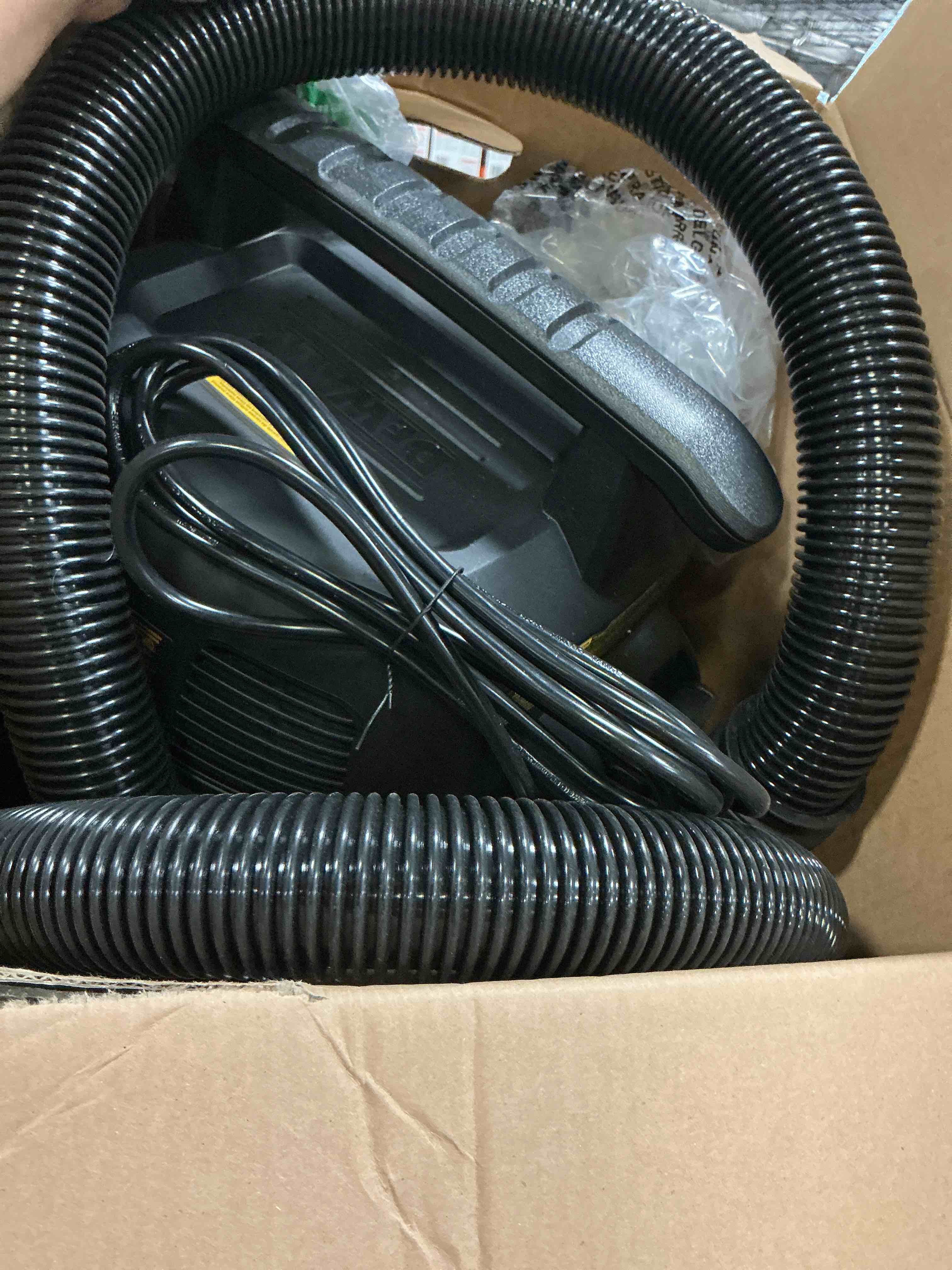 Condition photo showing As Is for dewalt 6 gallon stealthsonic quiet shop vacuum wet and dry dxv06pl-qt, 4 peak hp shop wet dry vac for jobsite & workshop