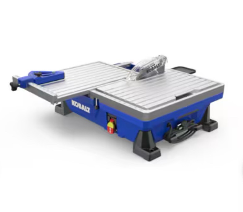 kobalt 5 -amp 7-in -blade wet tabletop tile saw
