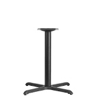 (incomplete only one piece). flash furniture column table stand with welded square plate black