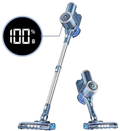 prettycare cordless stick vacuum cleaner lightweight upright for carpet hard floor pet hair w200