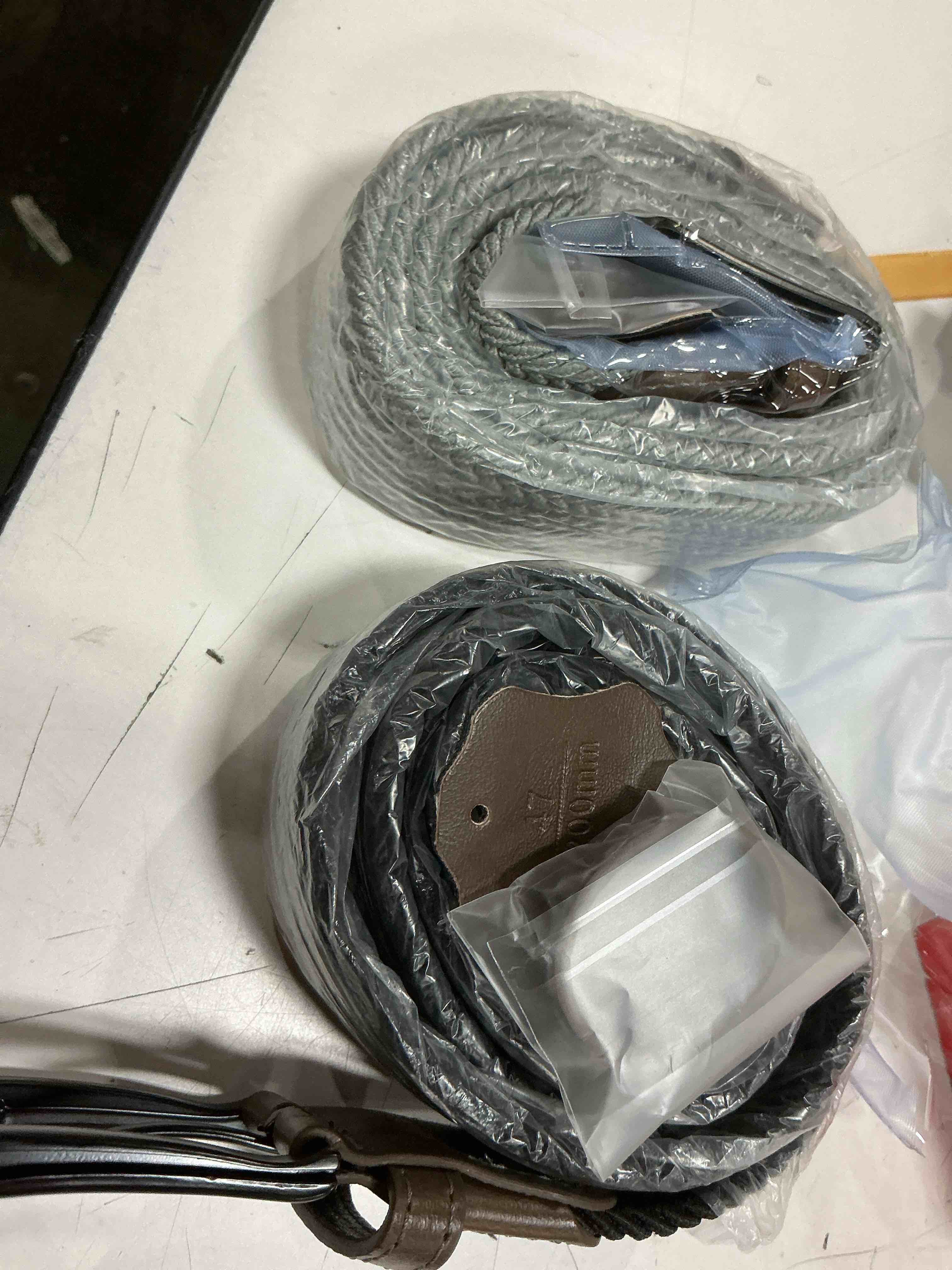 Condition photo showing Good Condition for mens belt  elastic belt for men  mens braided belt