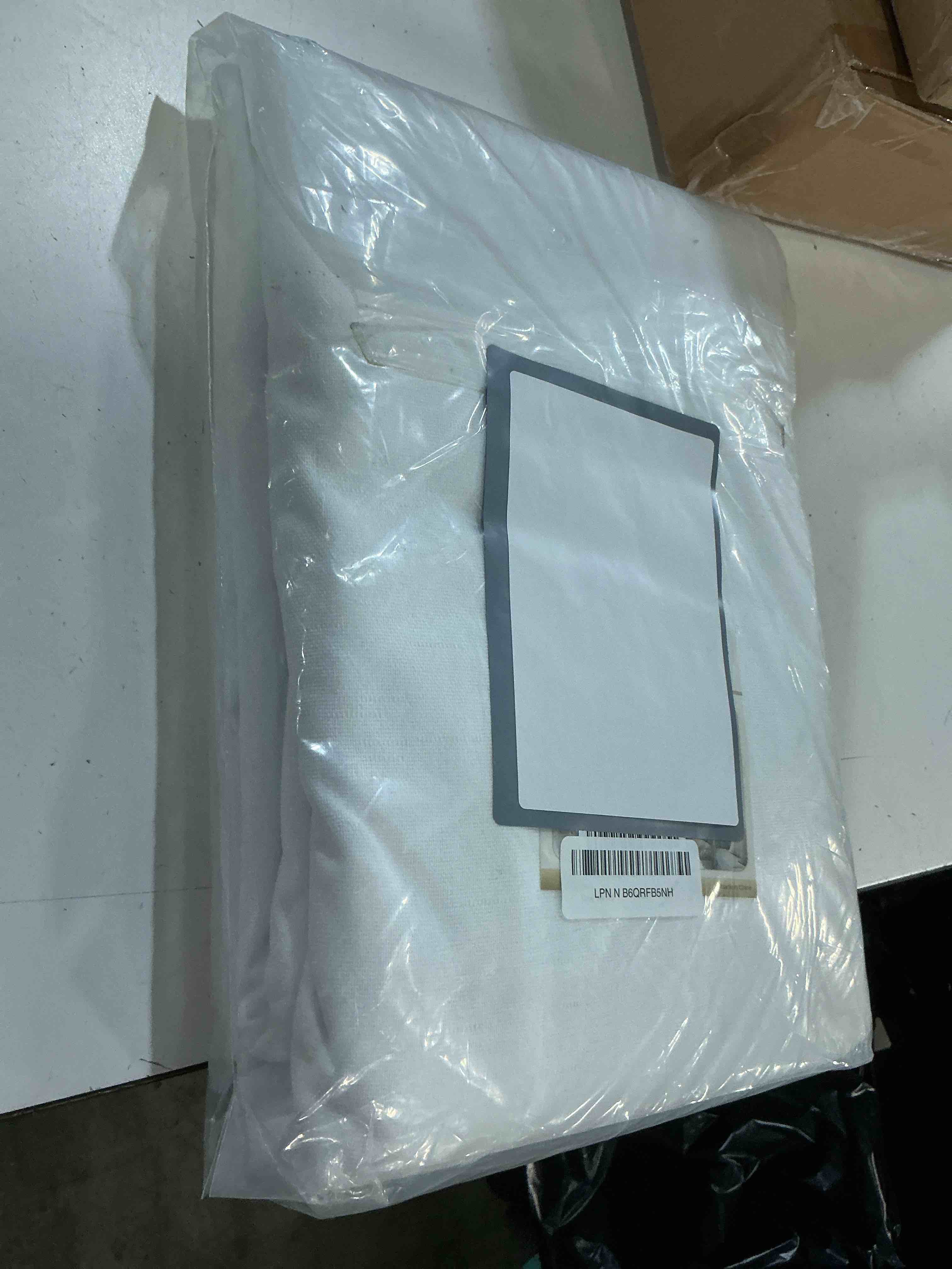 Condition photo showing New/Like New for h.versailtex white blackout curtains 96 inches long, 100% black out curtains faux linen thermal insulated room darkening drapes for bedroom, nursery, living room - pure white w52”xl96”, 2 panels 52"w x 96"l (pack of 2) pure white