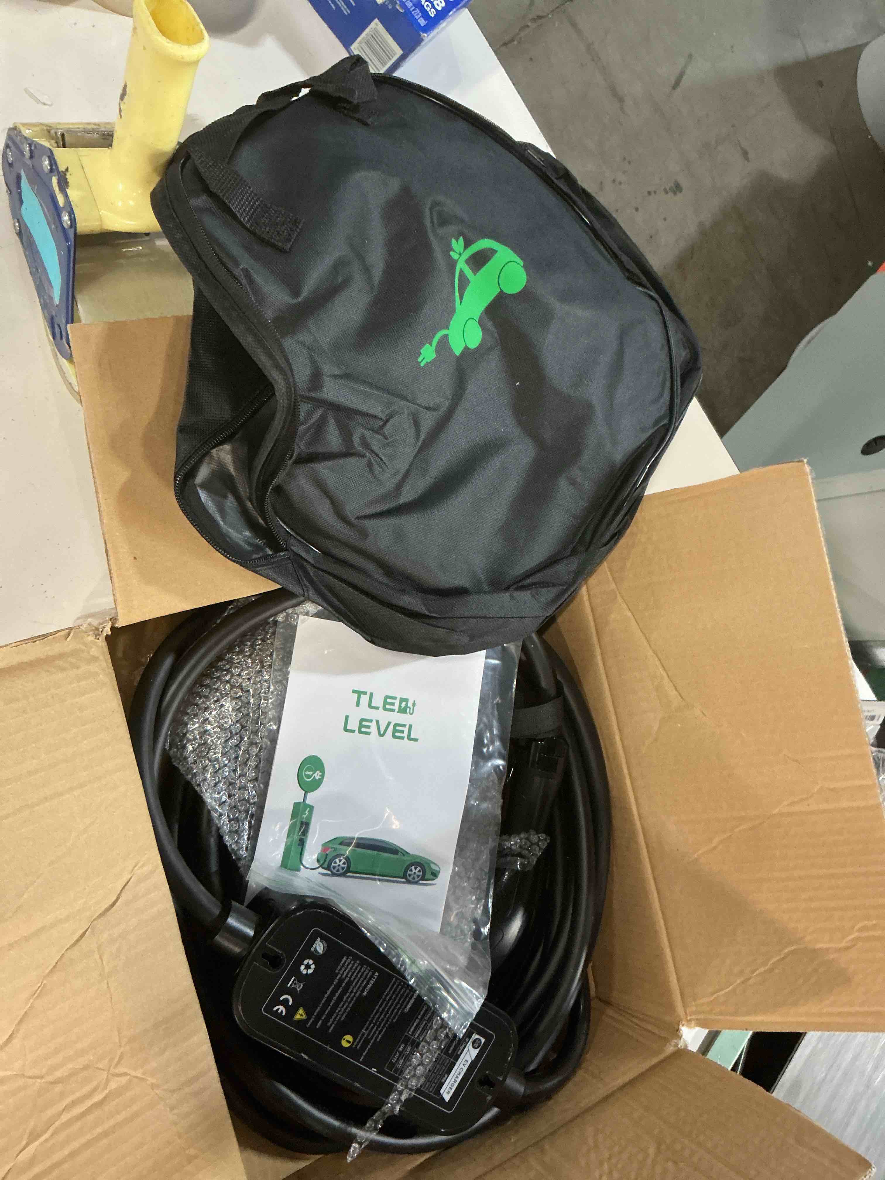 Condition photo showing Good Condition for level 2 ev charger - portable 40 amp 9.6kw ev charger, nema 14-50 plug electric vehicle charging stations for j1772 electric cars, 25' cable smart 240v ev chargers for home