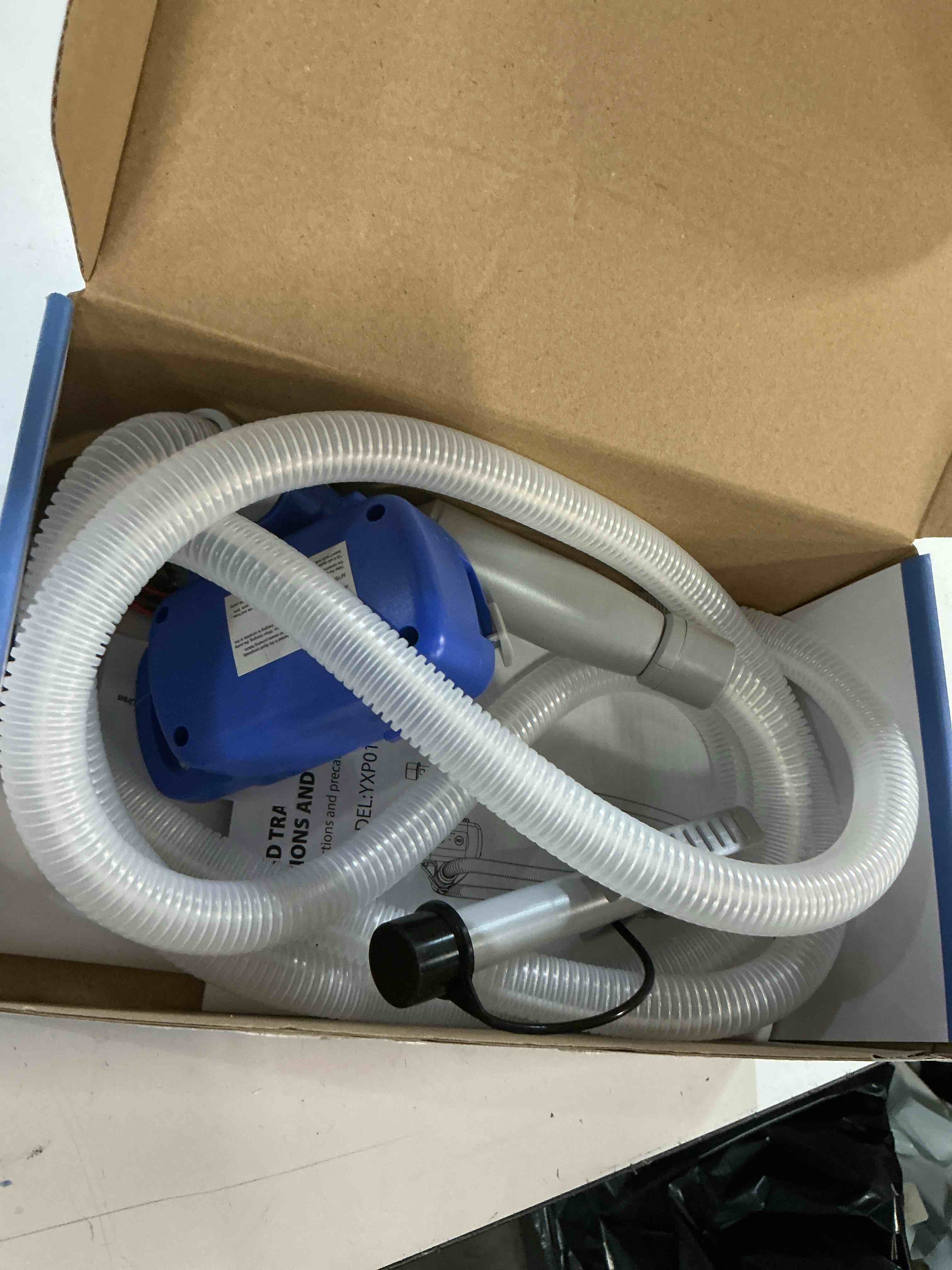 Condition photo showing New/Like New for fuel transfer pump electric with auto-stop sensor leak protection, 3.2gpm 72" long hose lithium battery rechargeable portable automatic gas can pump, for gasoline/diesel/kerosene/water, blue