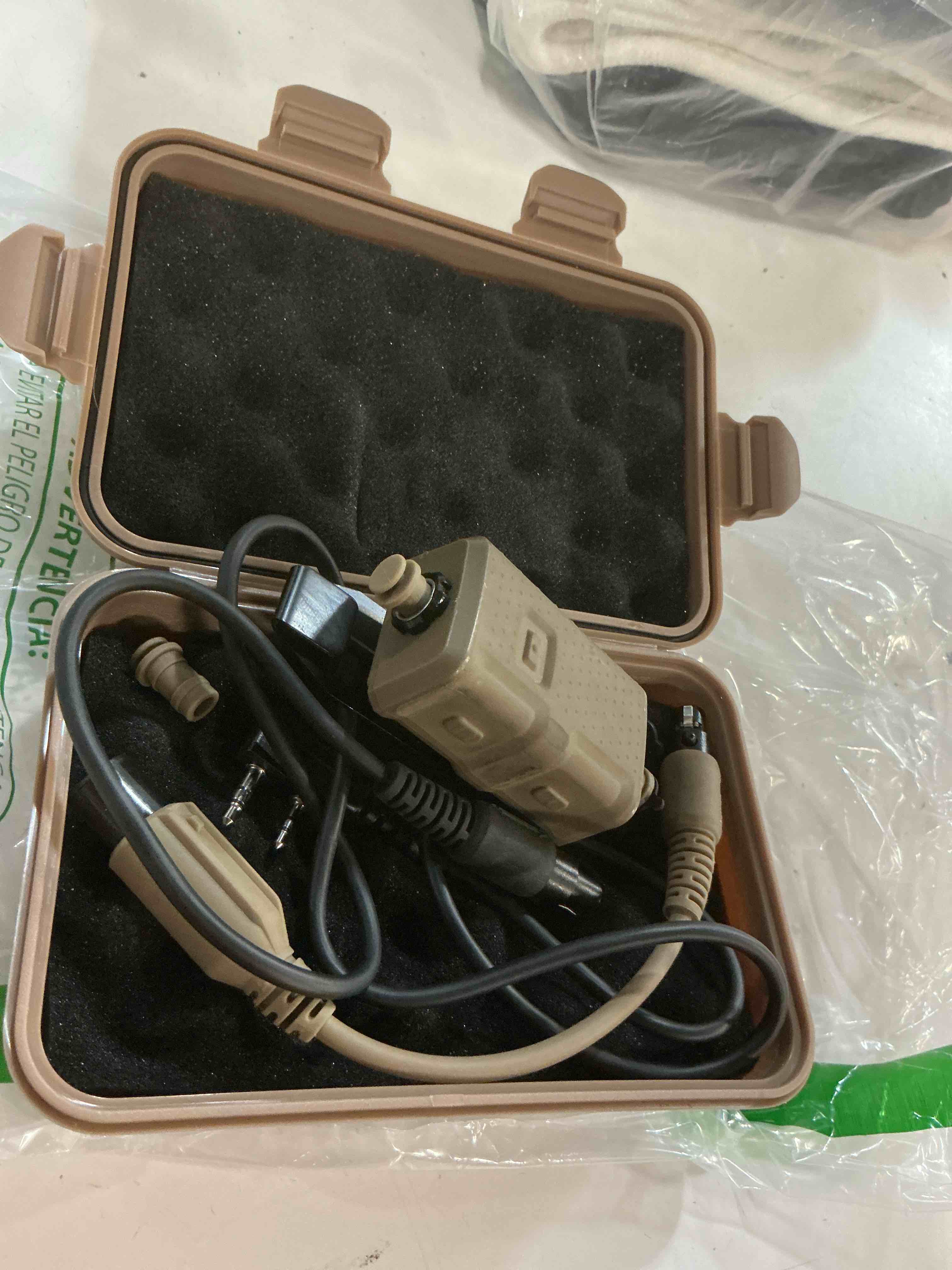 Condition photo showing As Is for fmatal gear v20 ptt | nato u174/u compatible tactical radio push-to-talk adapter for fmatal amp/ comta3 / headsets(v20 ptt de)