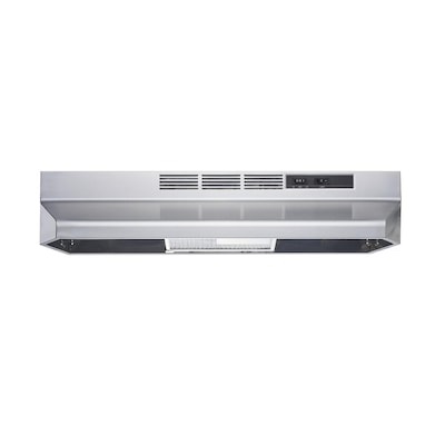 winflo 30 inch ductless stainless steel under cabinet range hood