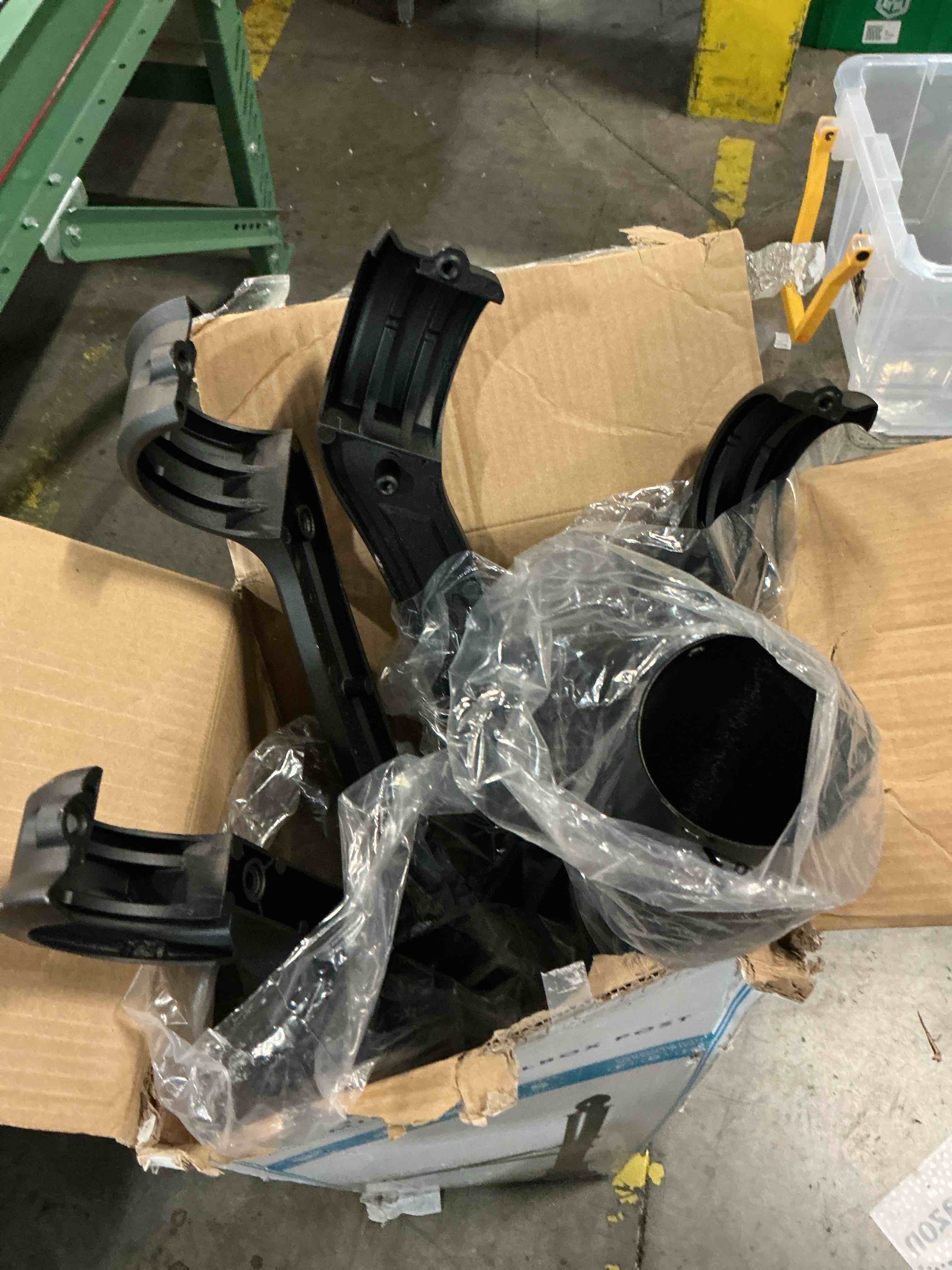 Condition photo showing As Is for architectural mailboxes 7510b-10 hamilton post, black