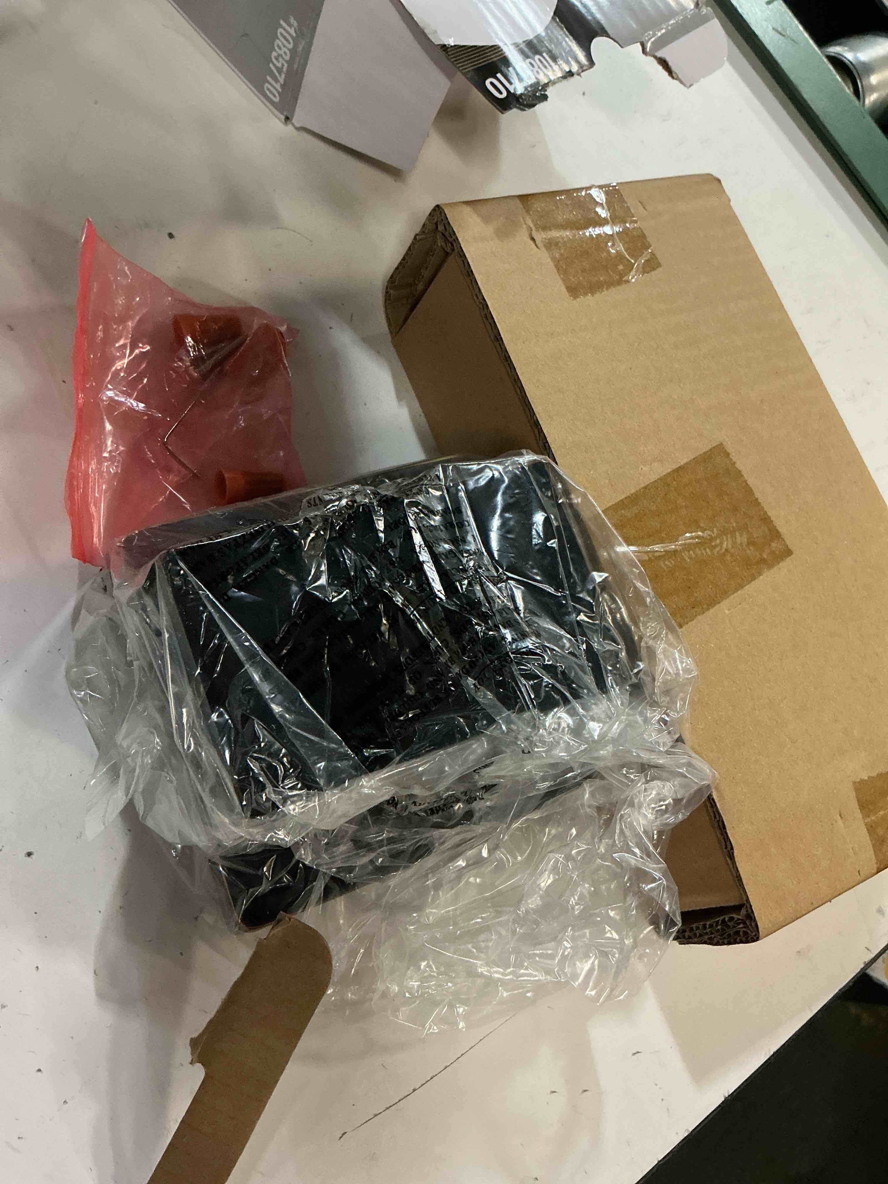 Condition photo showing As Is for allen + roth waldorf  outdoor wall light  (led not working)