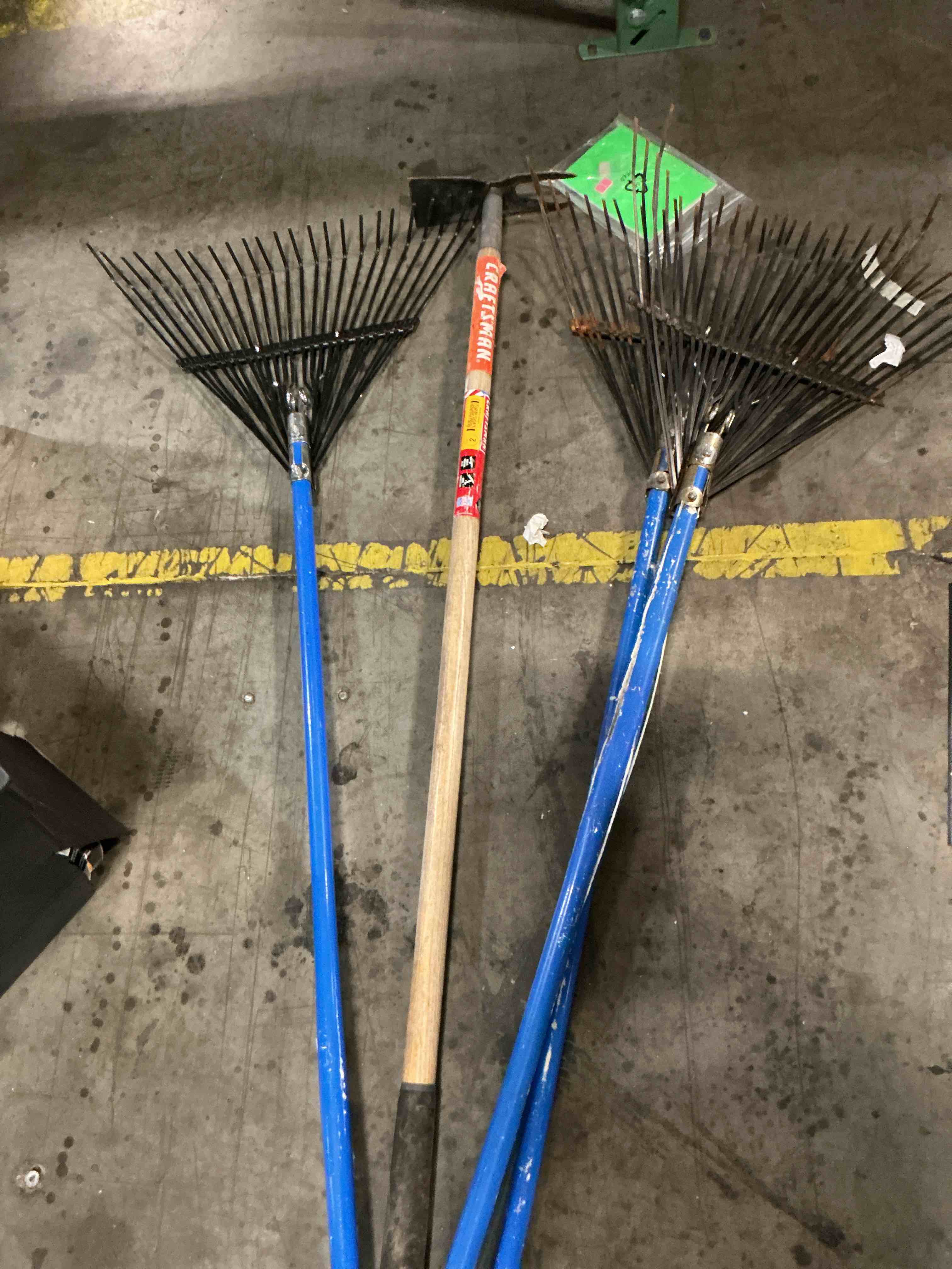 Condition photo showing As Is for variety of tools for agricultural or other uses,,,, various styles and brands…