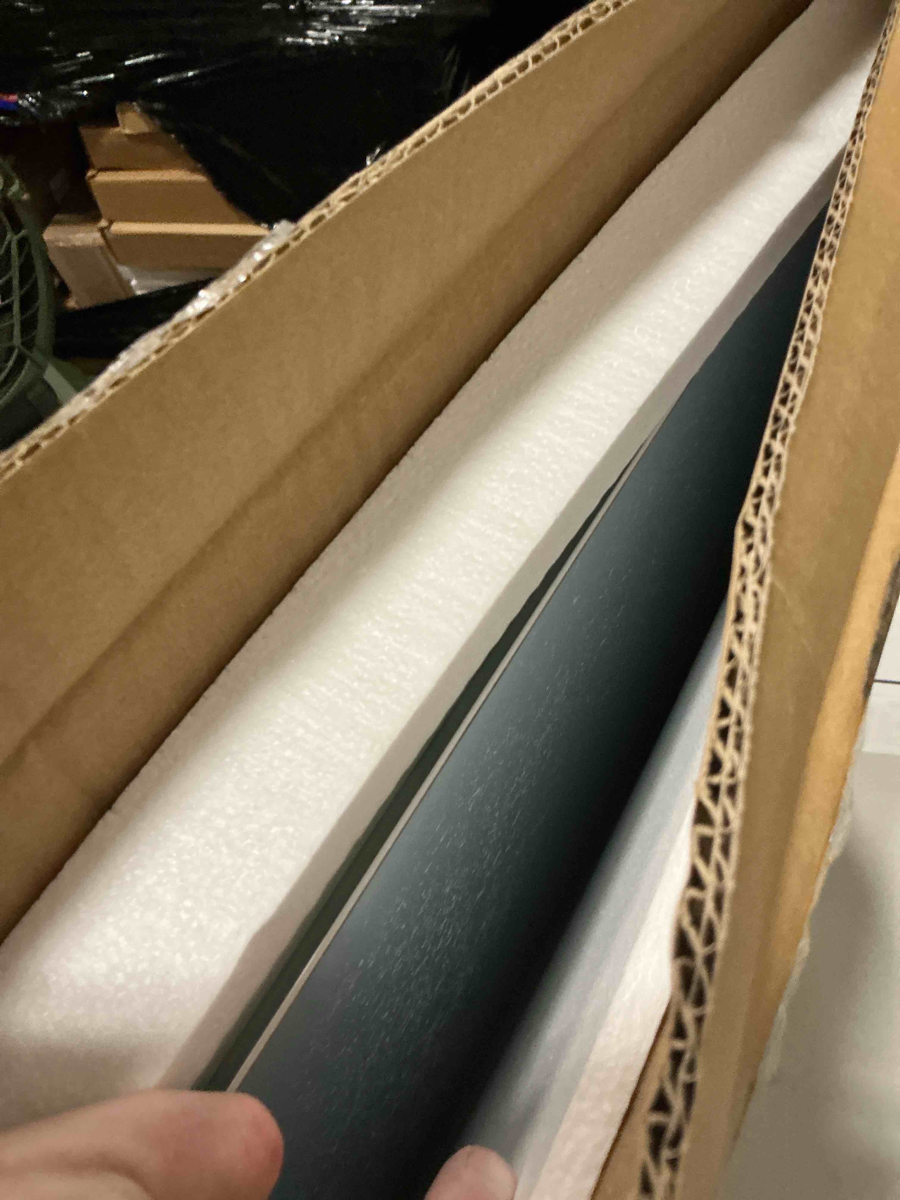 Condition photo showing New/Like New for develop magnetic glass dry erase board, 24 x 18 inches (60 x 45 cm), small tempered glass whiteboard for wall, frameless writing whiteboards with marker tray, 4 markers, 2 magnets, 1 eraser white 24x18 inch