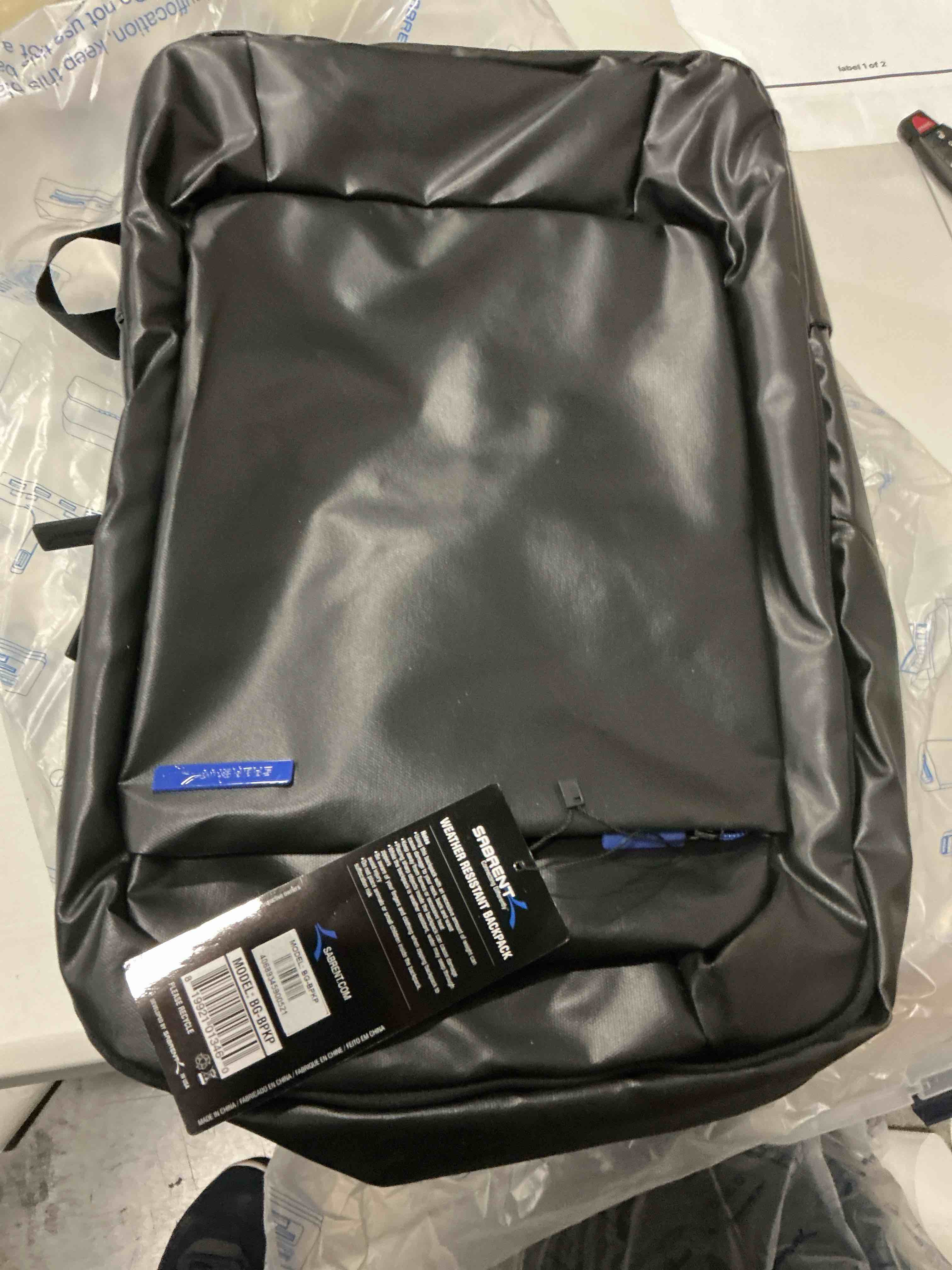 Condition photo showing New/Like New for sabrent weather resistant backpack (bg-bpkp)