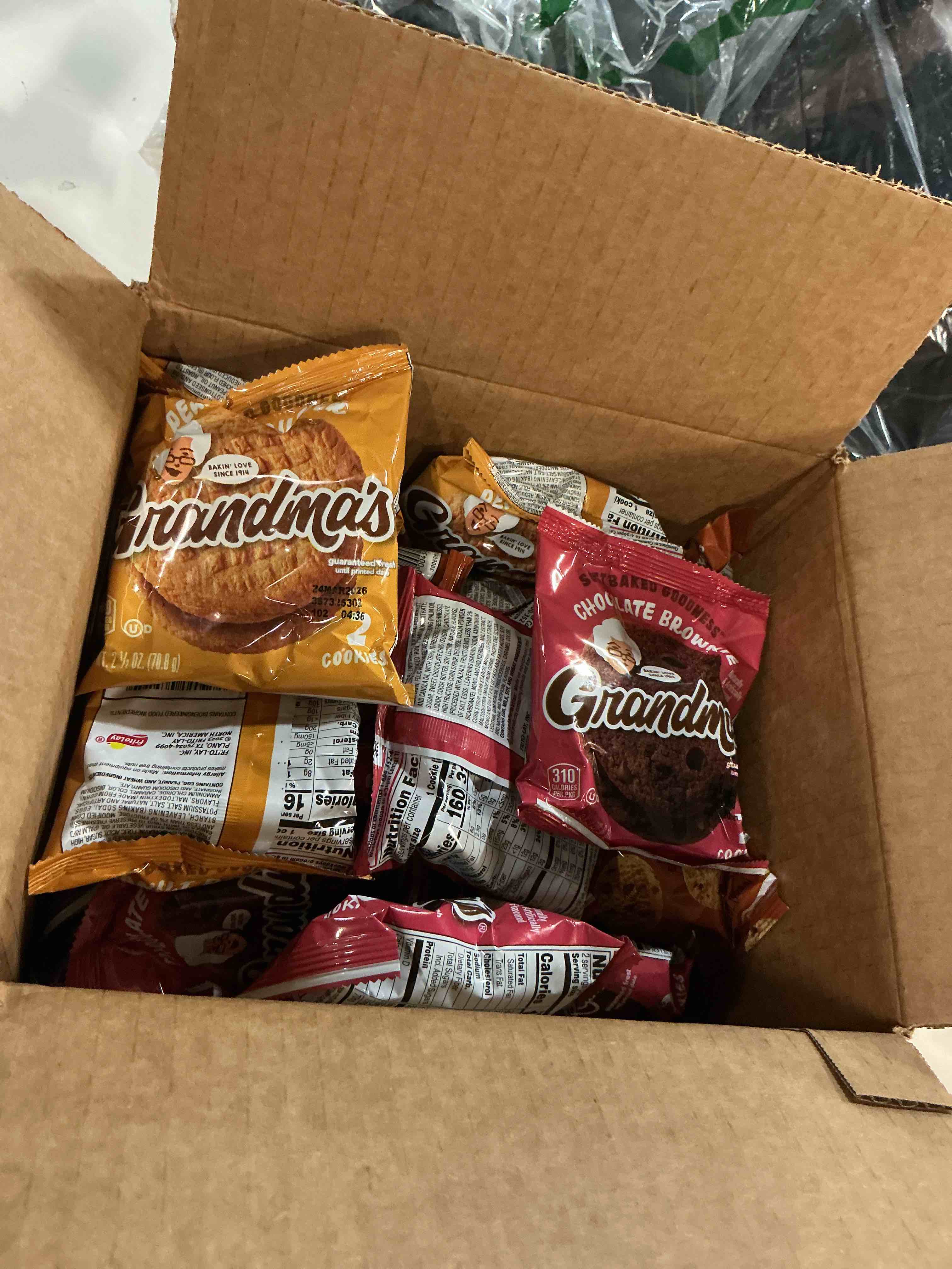 Condition photo showing As Is for bbd: march 2026- grandma's cookies variety pack 30 count