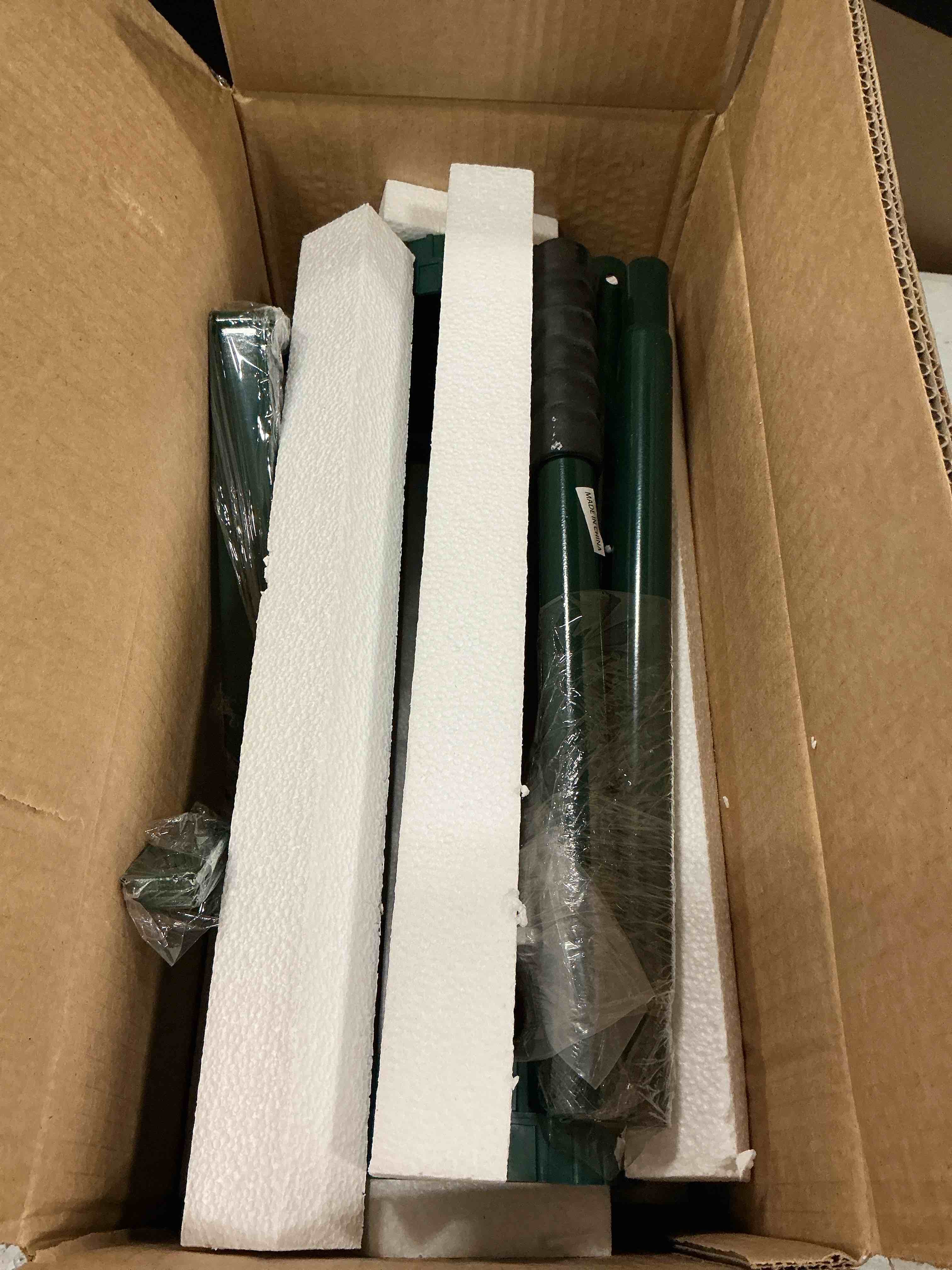 Condition photo showing New/Like New for goplus rolling lawn aerator, 18-inch garden yard rotary push tine heavy duty spike soil aeration, manual lawn aeration tool w/ 41-inch handle (silver)