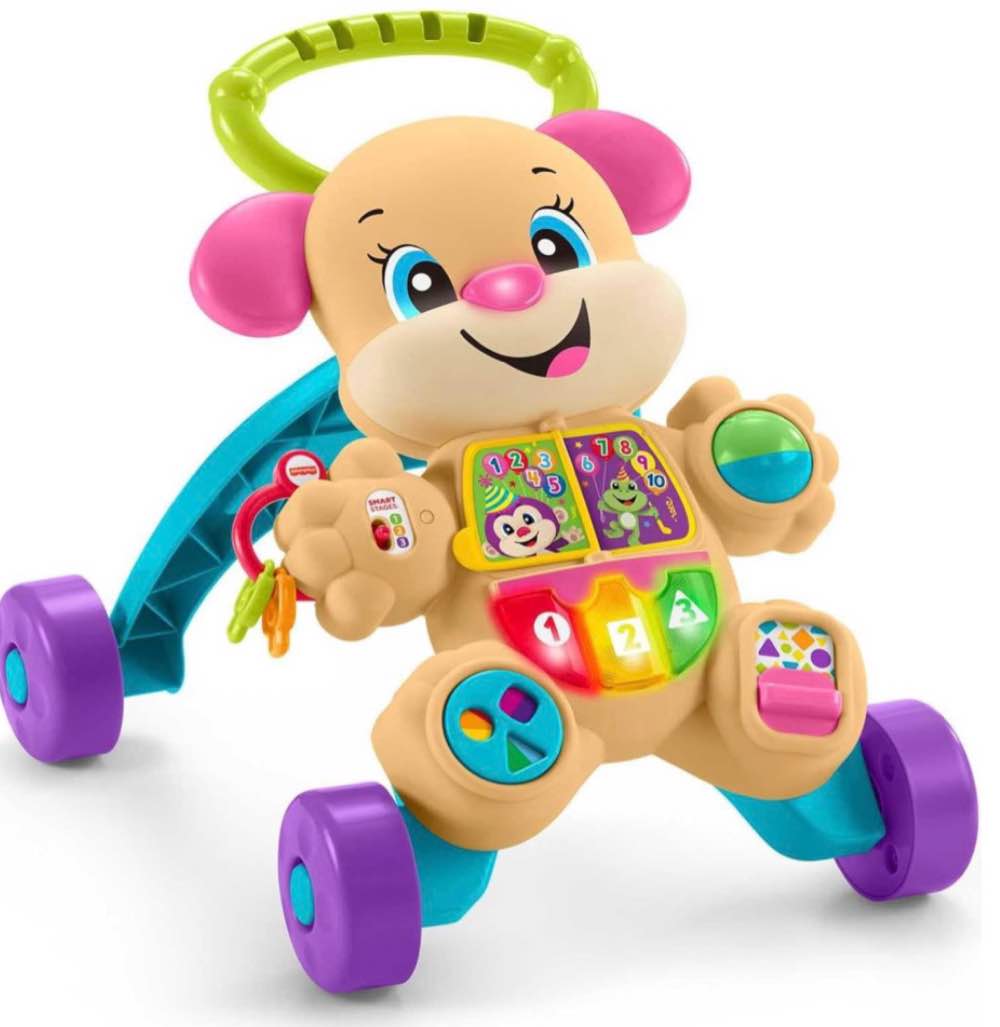 fisher-price laugh and learn smart stages puppy walker - learn with sis
