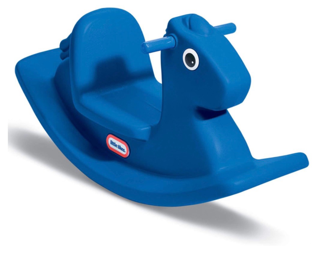 little tikes outdoor & indoor balance rocking horse toddlers girls boys blue