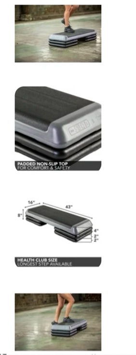 the step original aerobic platform with 4 risers