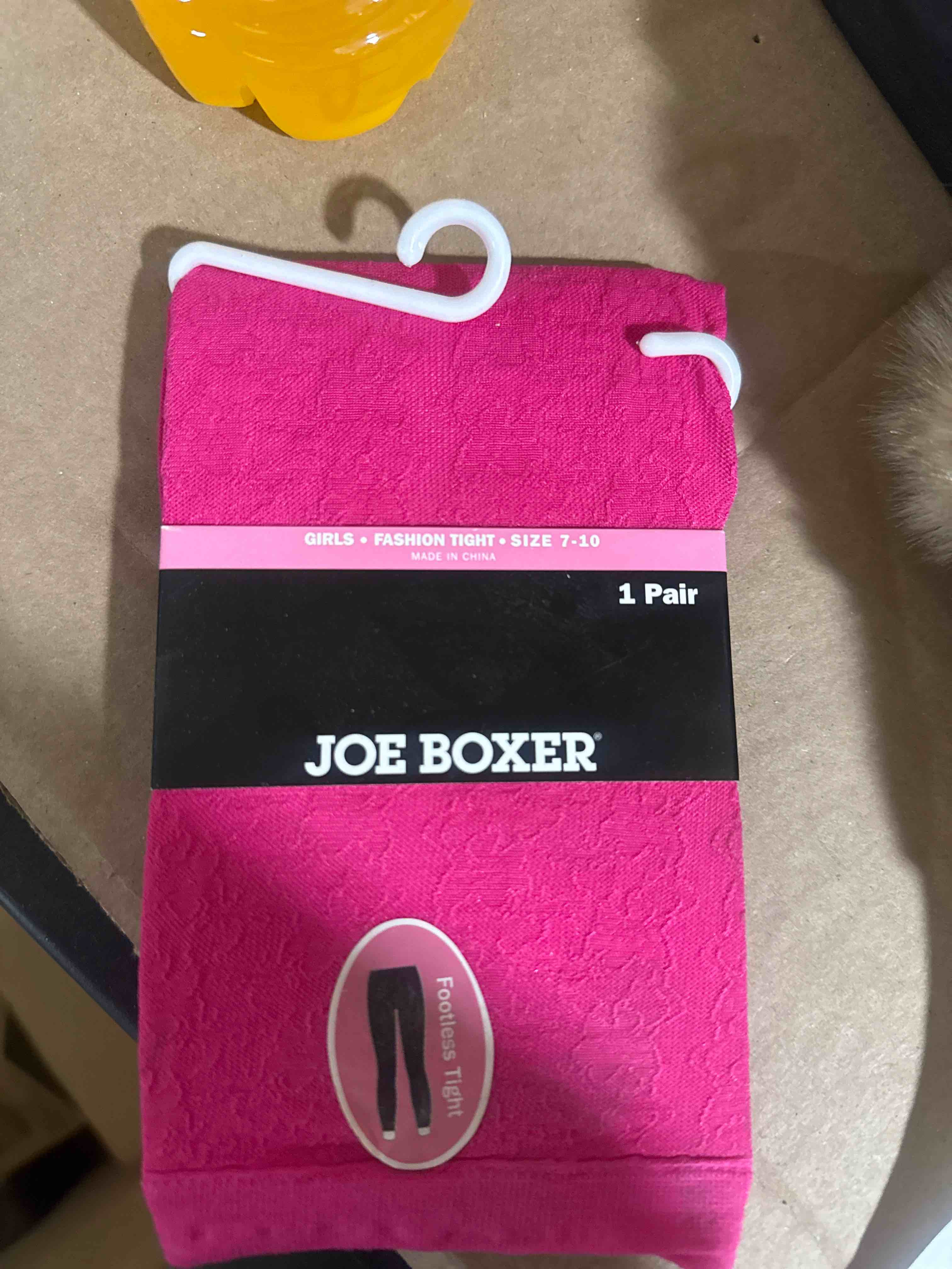 case of 14 size 7-10 Joe Boxer pink footless tights 