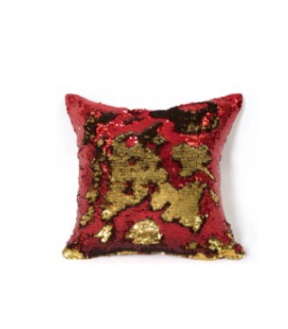Bally Sequined Reversible Pillow Cover 16” X 16”