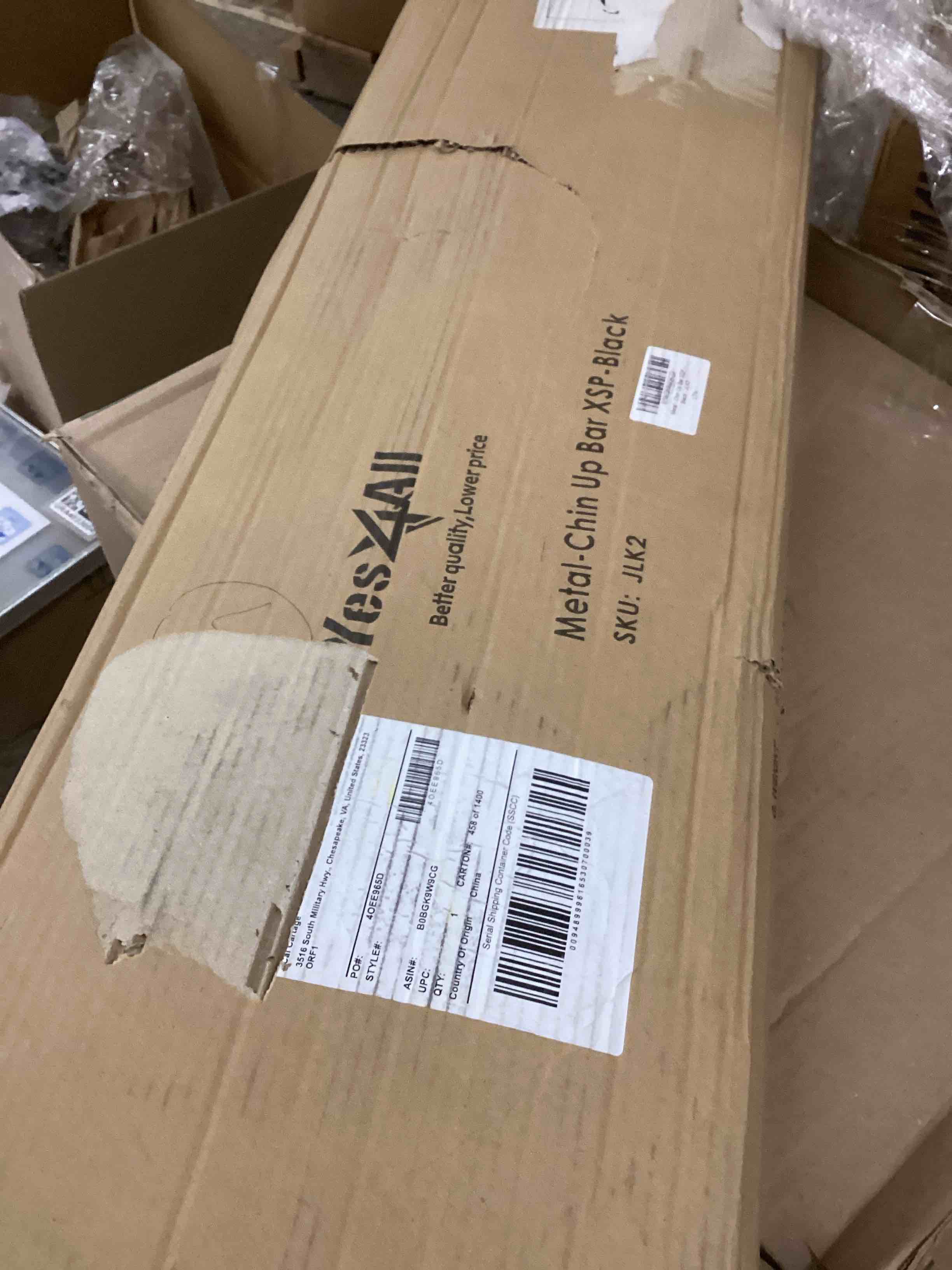 Condition photo showing New/Like New for Yes4All Heavy Duty Wall Mounted Pull Up Bar, Over Door Pull Up Bar for Doorway, Multi Grip Chin Up Bar, Sturdy Strength Training Bars & Durable Gym Bar for Home Exercise Pull Up Bar XSP