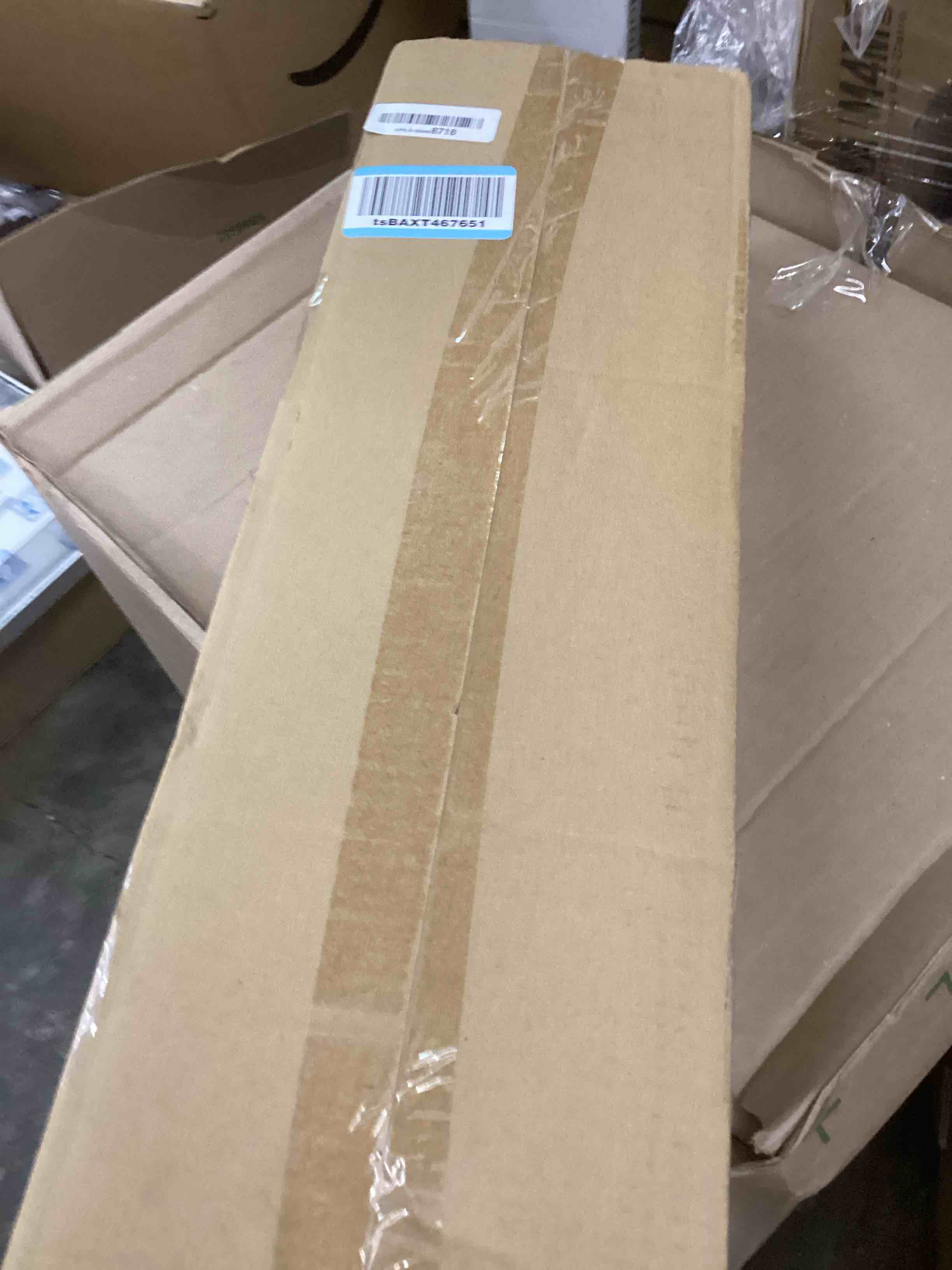 Condition photo showing New/Like New for Lithonia Lighting 24-Inch LED Vanity Light with 3-in-1 Switchable White Color Temperature, Contemporary Square Bathroom Vanity Wall Light Fixture for Over The Mirror, Polished Chrome 24-Inch Square Chrome