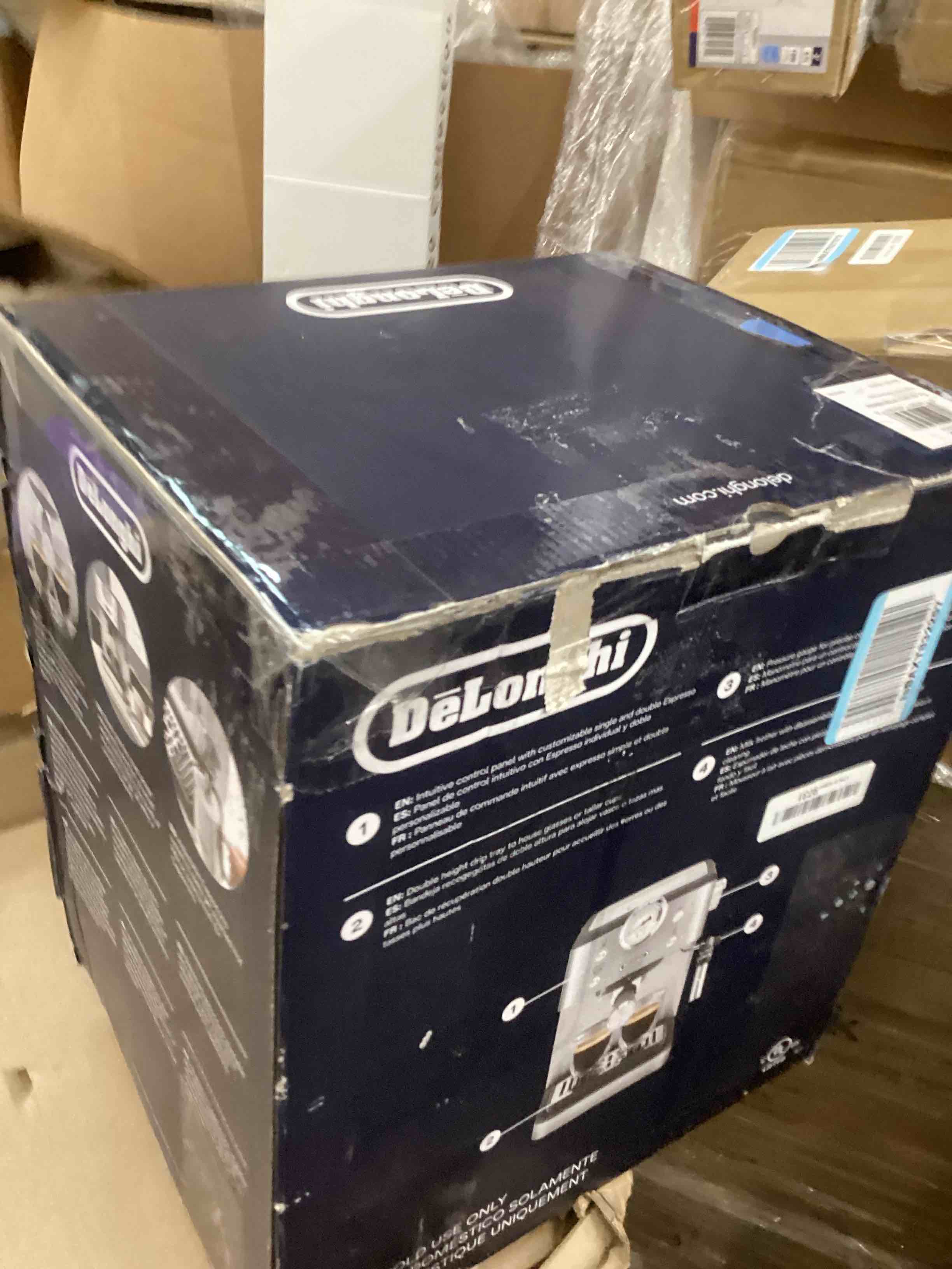 Condition photo showing As Is for De’Longhi Classic Espresso Machine with Milk Frother, 15-Bar Pump & Temperature Control - Barista Coffee Maker Kit for Espresso, Latte, Cappuccino & Iced